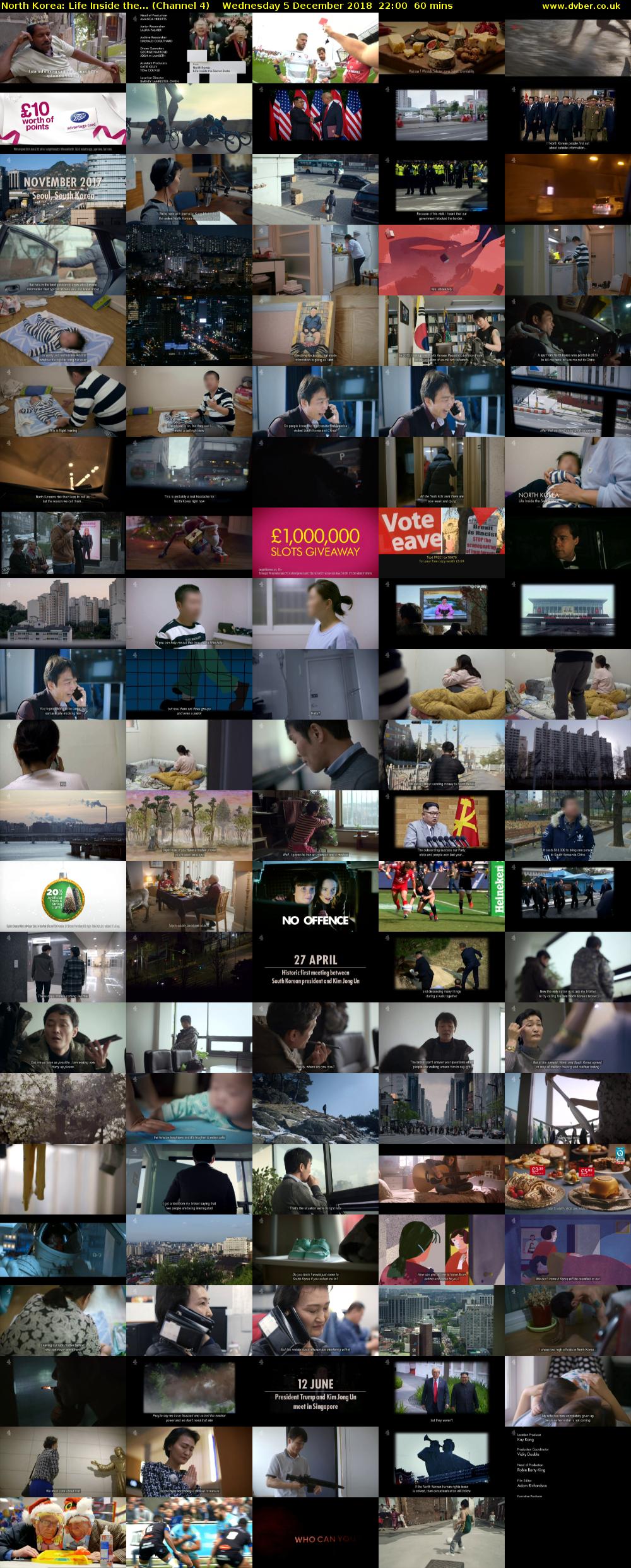 North Korea: Life Inside the... (Channel 4) Wednesday 5 December 2018 22:00 - 23:00