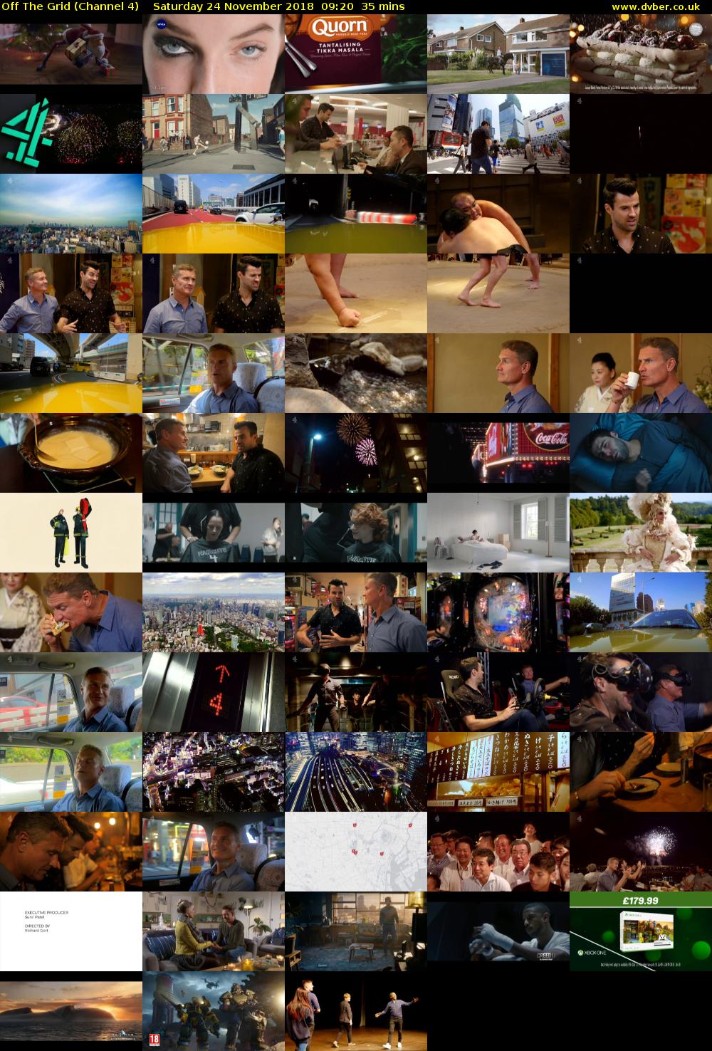 Off The Grid (Channel 4) Saturday 24 November 2018 09:20 - 09:55