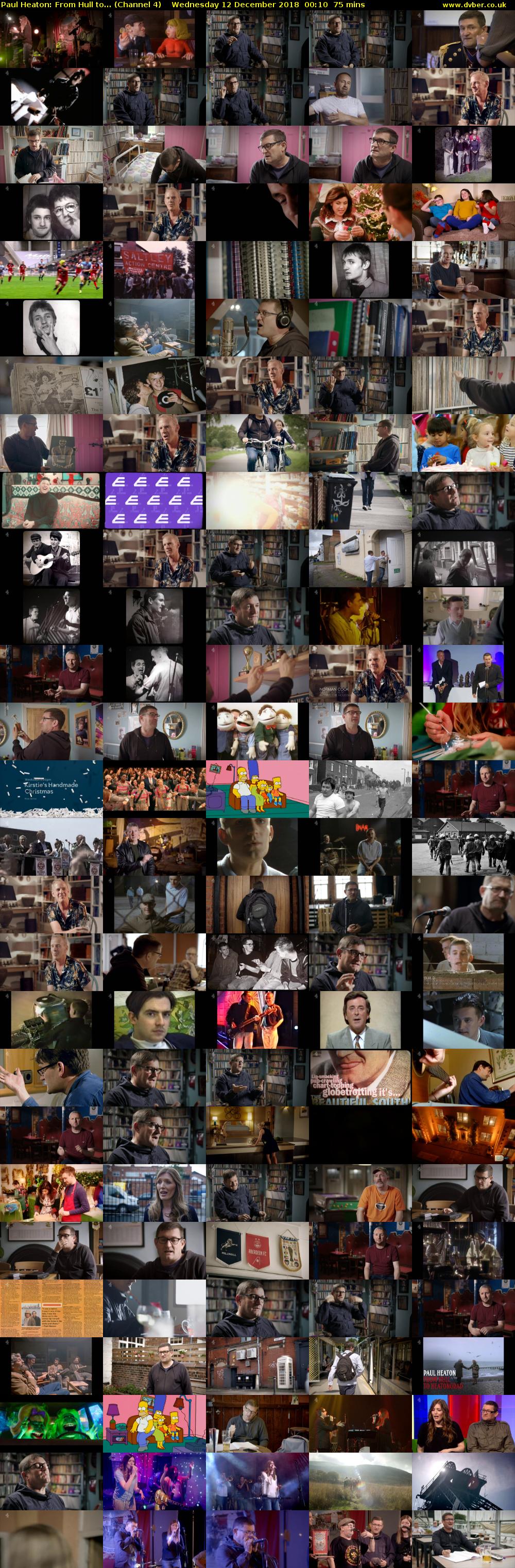 Paul Heaton: From Hull to... (Channel 4) Wednesday 12 December 2018 00:10 - 01:25