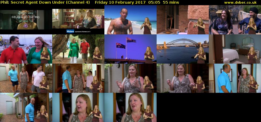 Phil: Secret Agent Down Under (Channel 4) Friday 10 February 2017 05:05 - 06:00