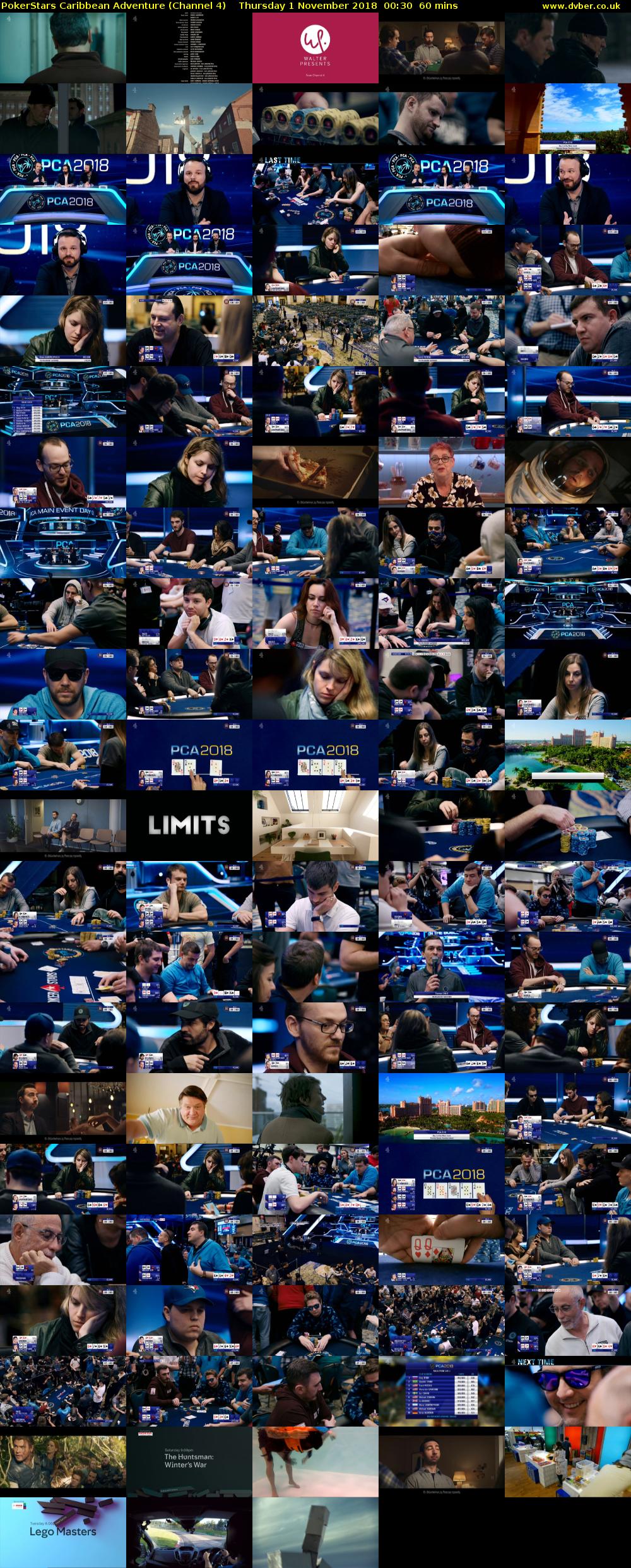 PokerStars Caribbean Adventure (Channel 4) Thursday 1 November 2018 00:30 - 01:30