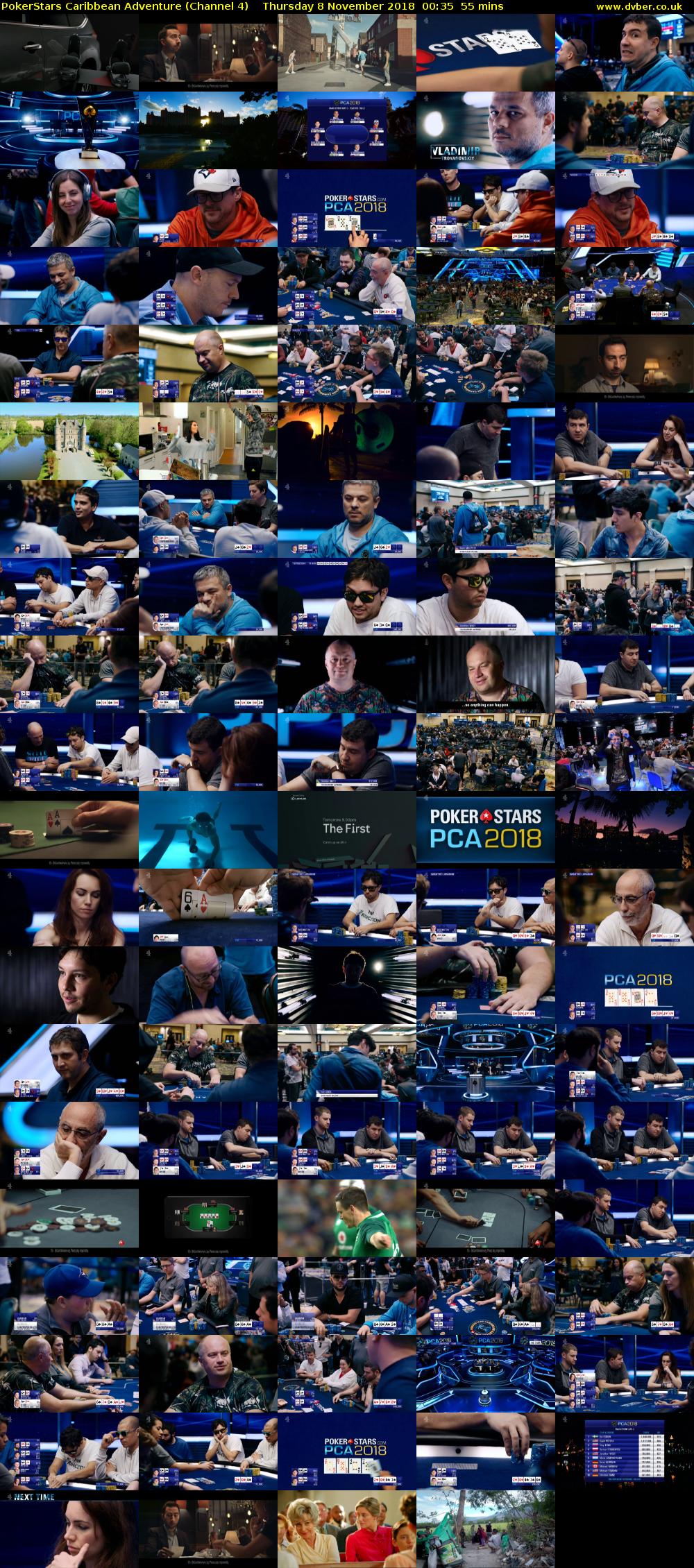 PokerStars Caribbean Adventure (Channel 4) Thursday 8 November 2018 00:35 - 01:30