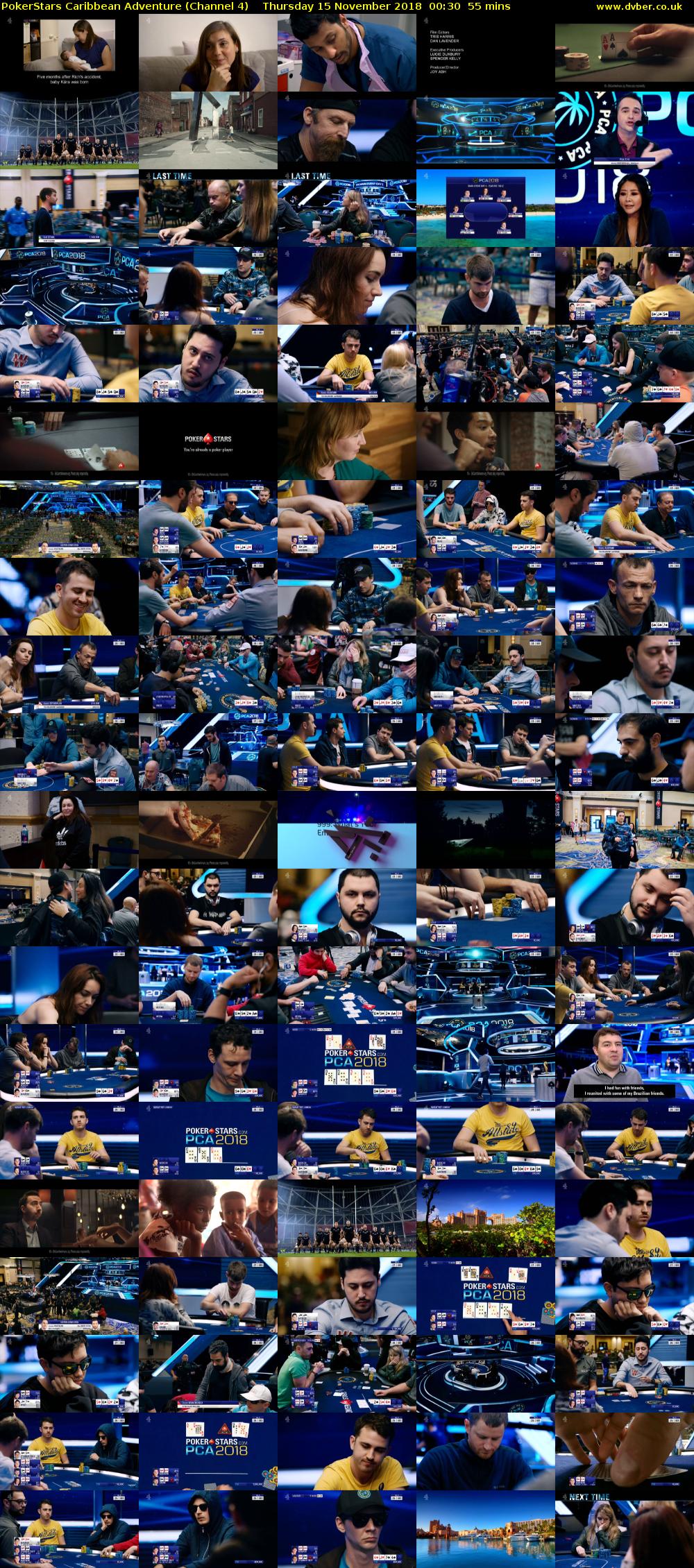 PokerStars Caribbean Adventure (Channel 4) Thursday 15 November 2018 00:30 - 01:25