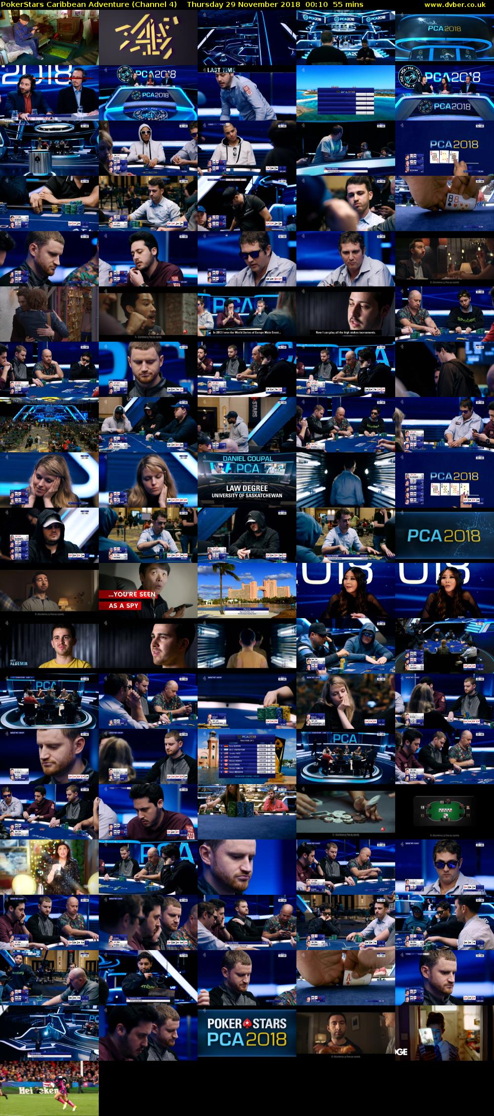 PokerStars Caribbean Adventure (Channel 4) Thursday 29 November 2018 00:10 - 01:05