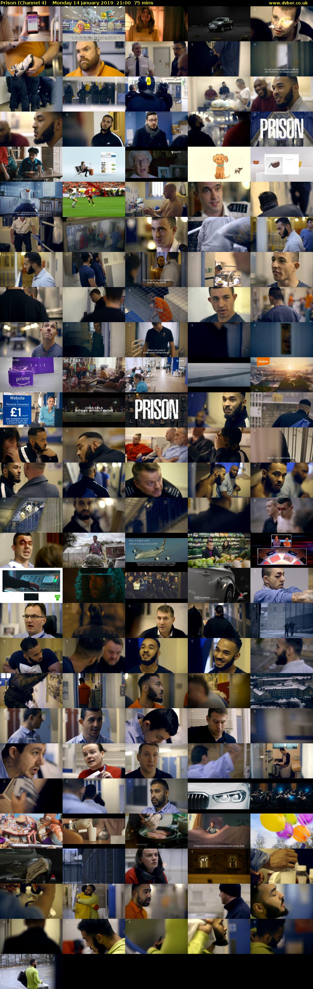 Prison (Channel 4) Monday 14 January 2019 21:00 - 22:15
