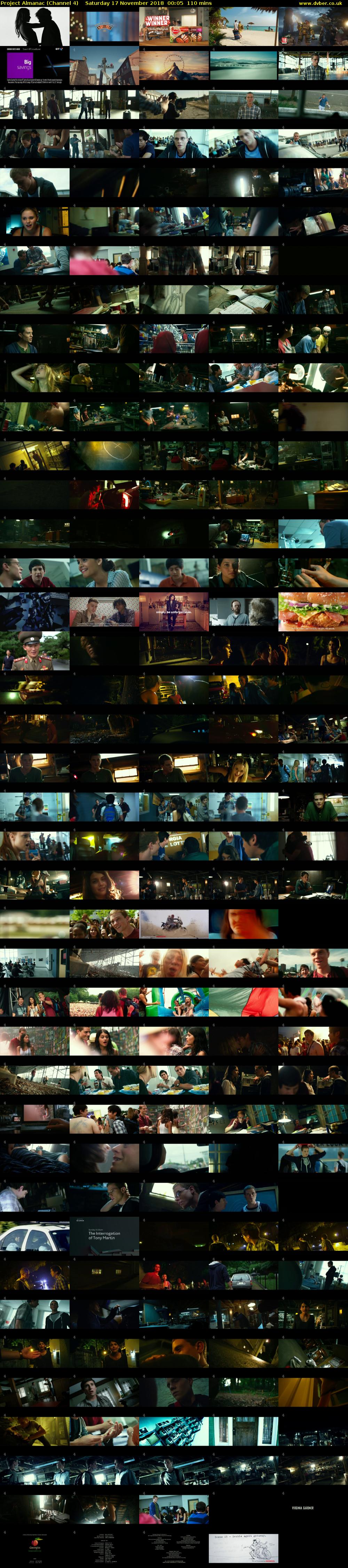 Project Almanac (Channel 4) Saturday 17 November 2018 00:05 - 01:55