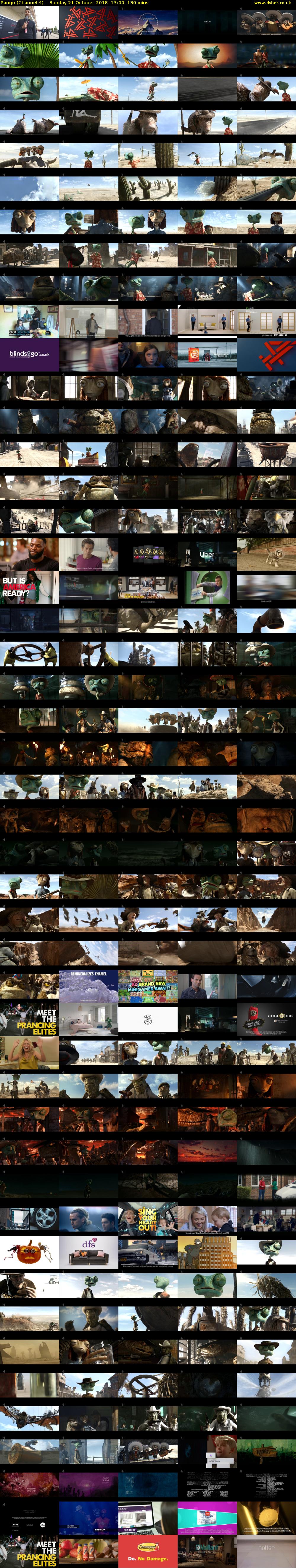 Rango (Channel 4) Sunday 21 October 2018 13:00 - 15:10