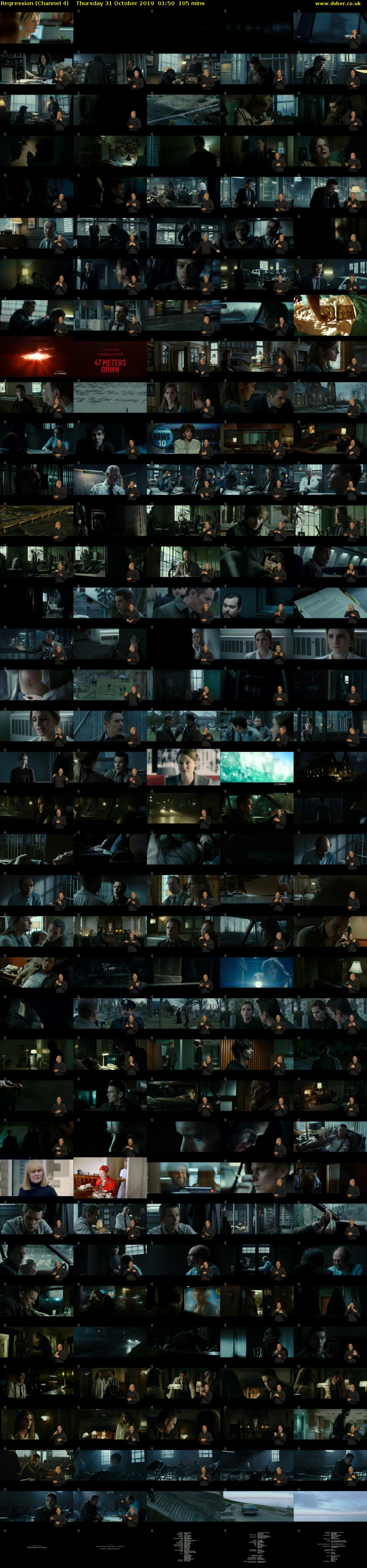 Regression (Channel 4) Thursday 31 October 2019 01:50 - 03:35