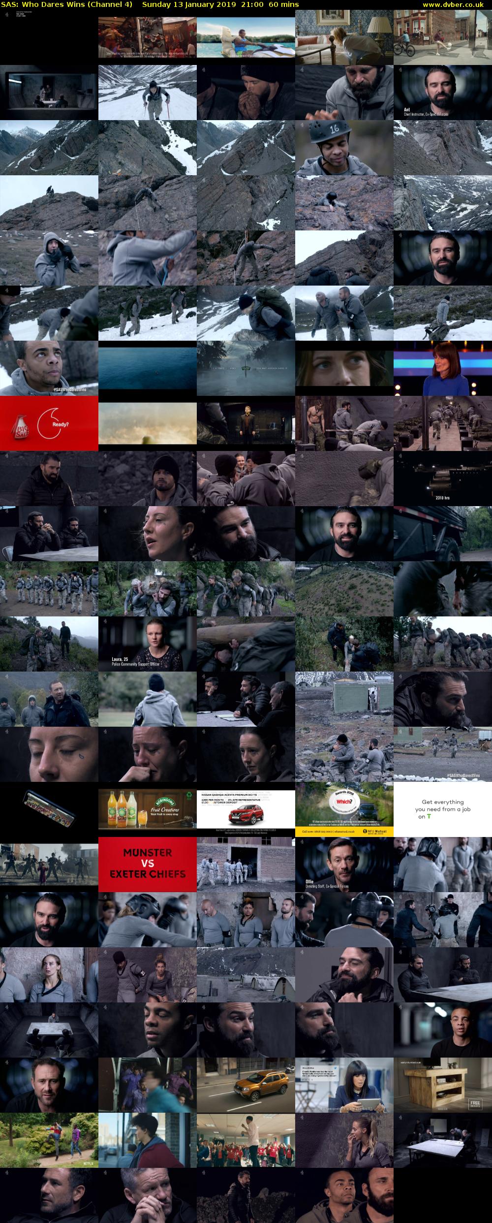 SAS: Who Dares Wins (Channel 4) Sunday 13 January 2019 21:00 - 22:00