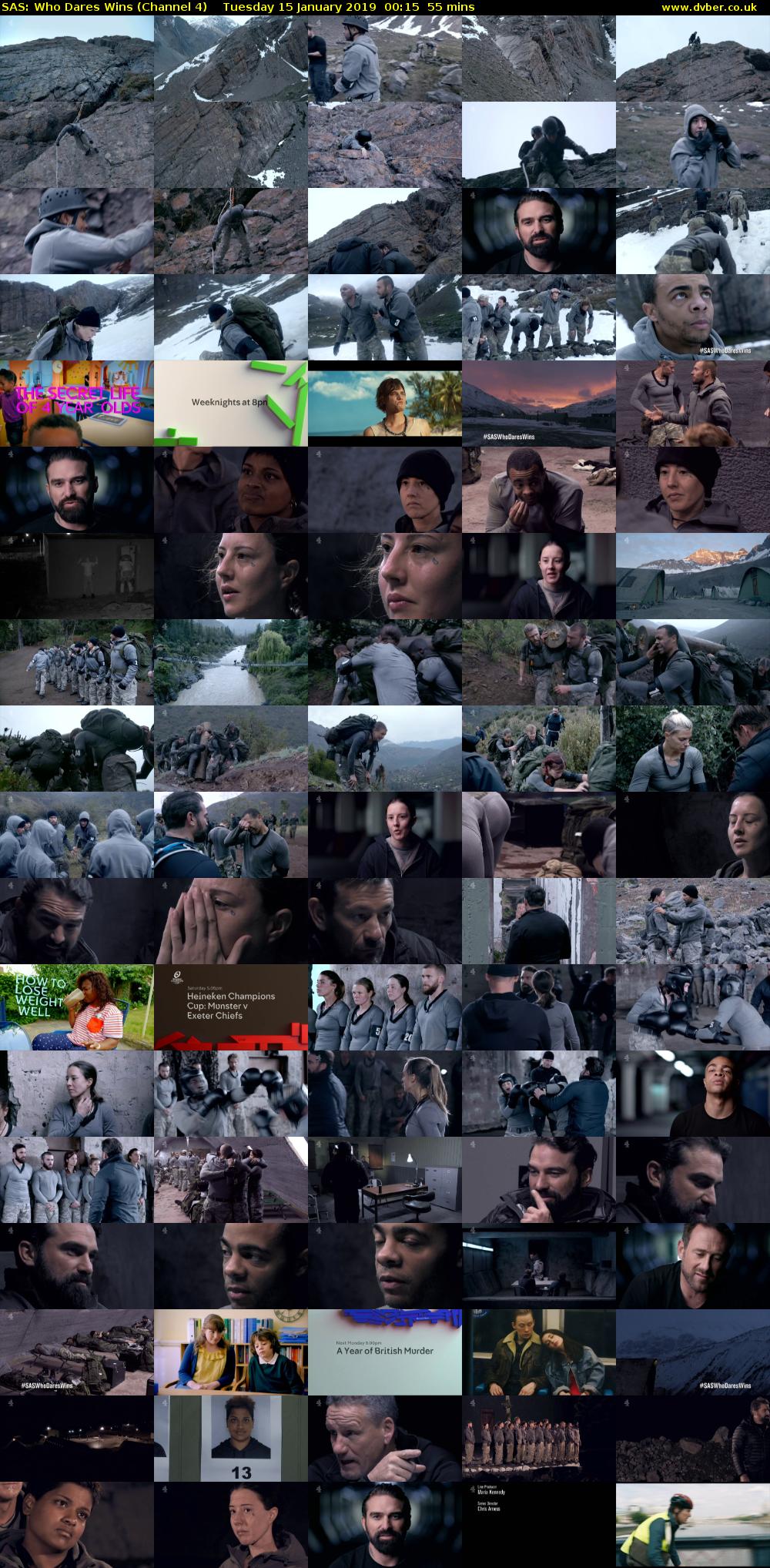 SAS: Who Dares Wins (Channel 4) Tuesday 15 January 2019 00:15 - 01:10
