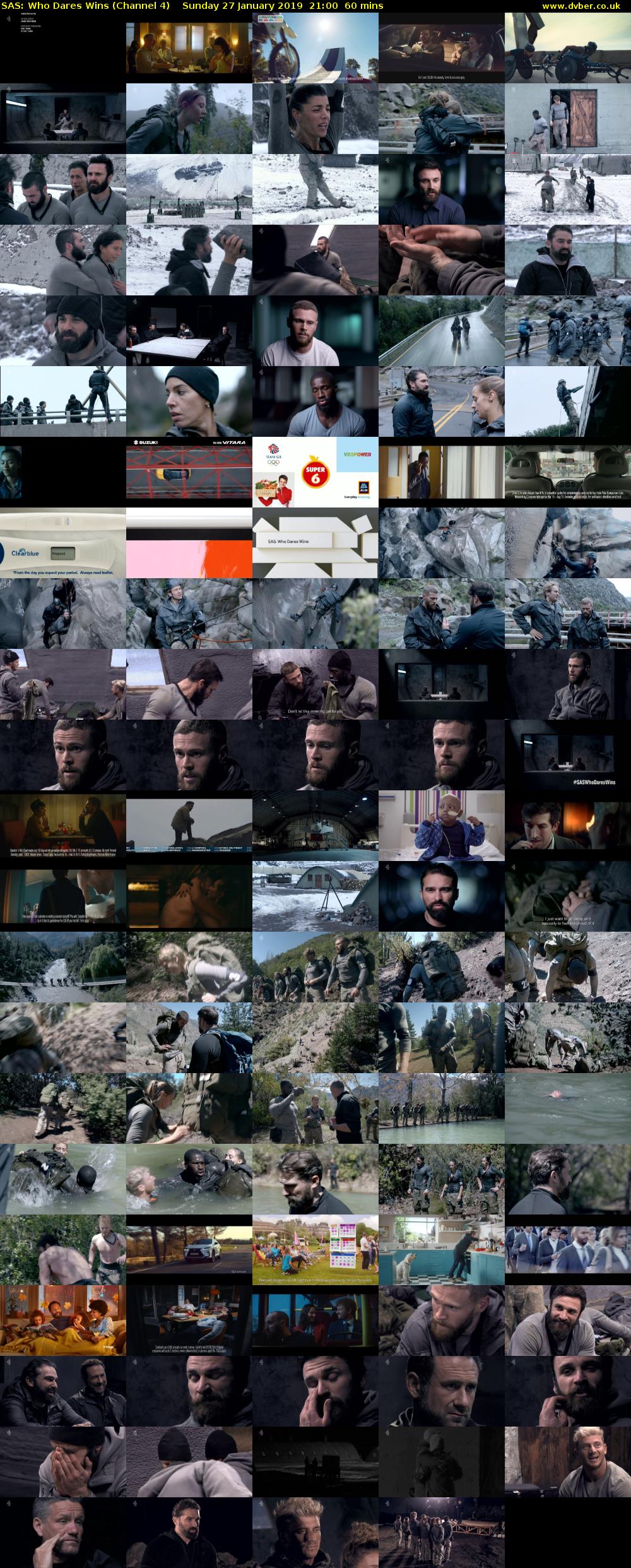 SAS: Who Dares Wins (Channel 4) Sunday 27 January 2019 21:00 - 22:00