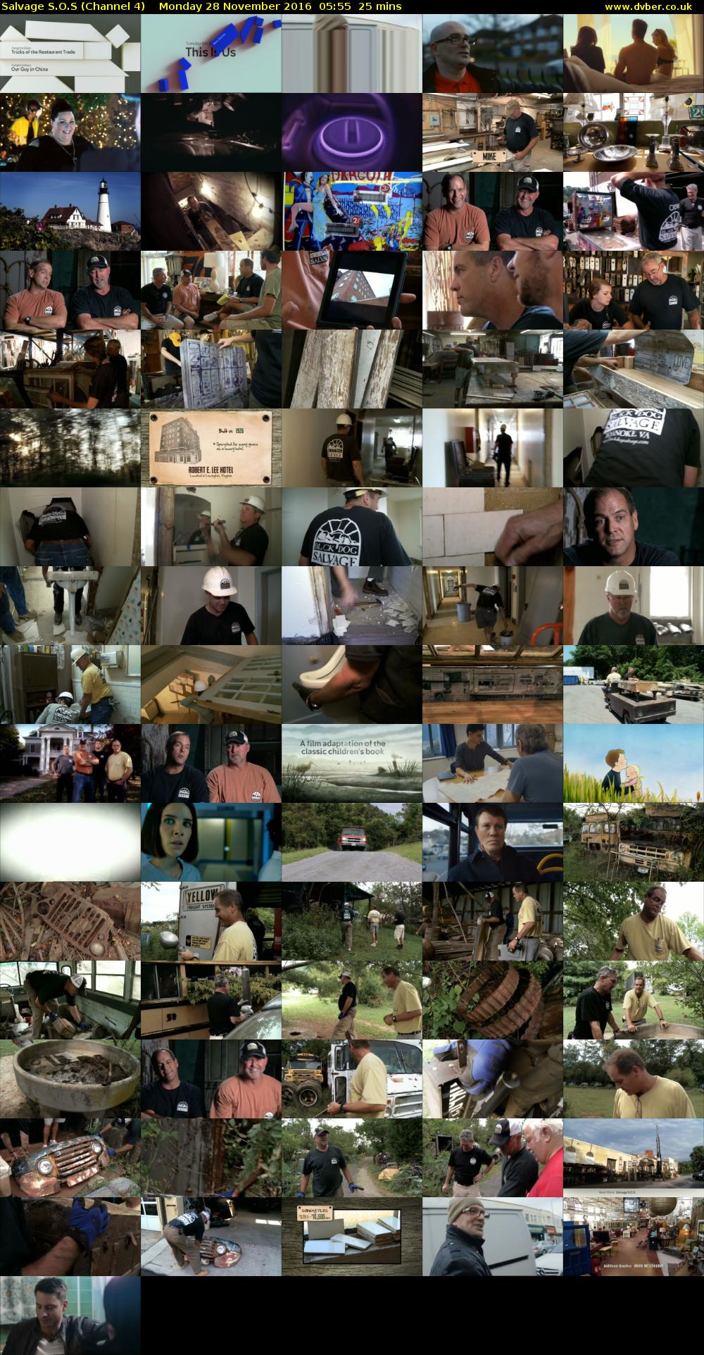Salvage S.O.S (Channel 4) Monday 28 November 2016 05:55 - 06:20