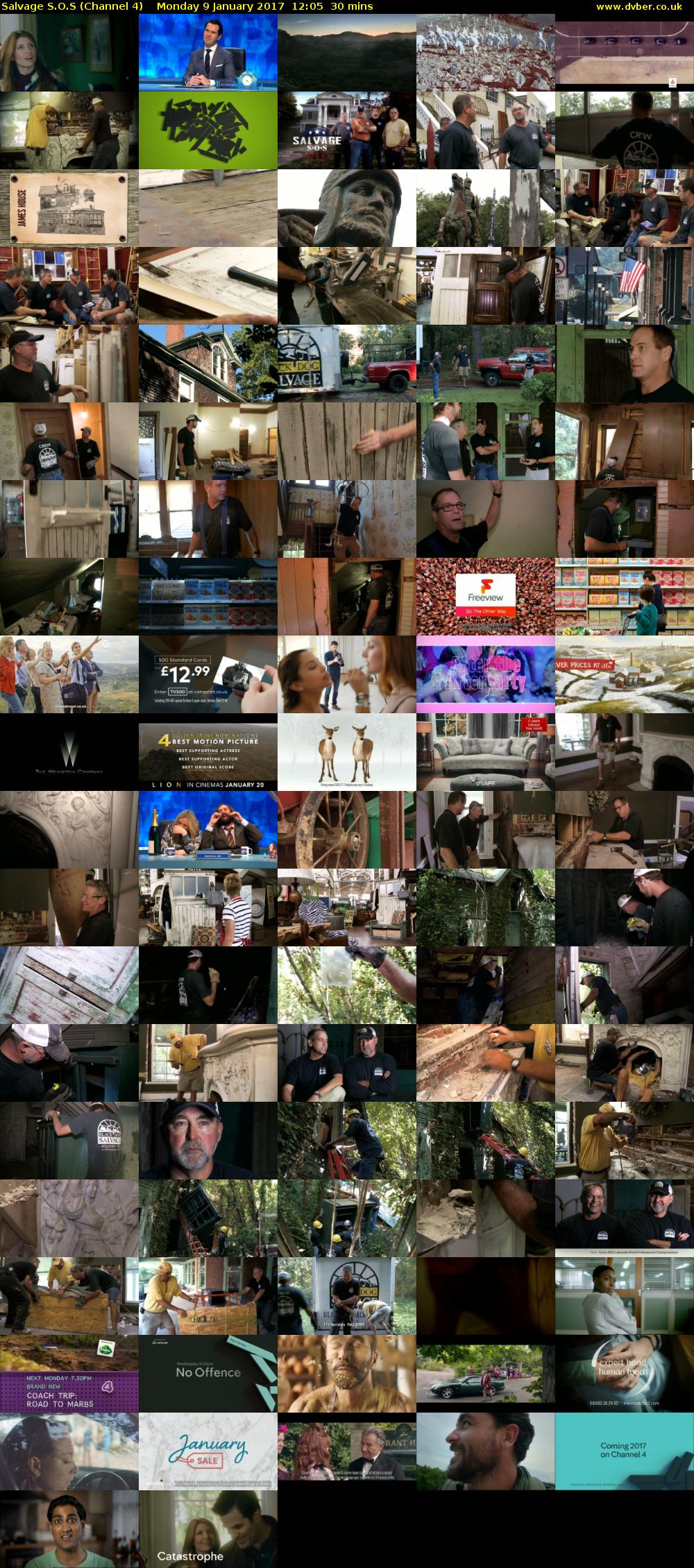 Salvage S.O.S (Channel 4) Monday 9 January 2017 12:05 - 12:35