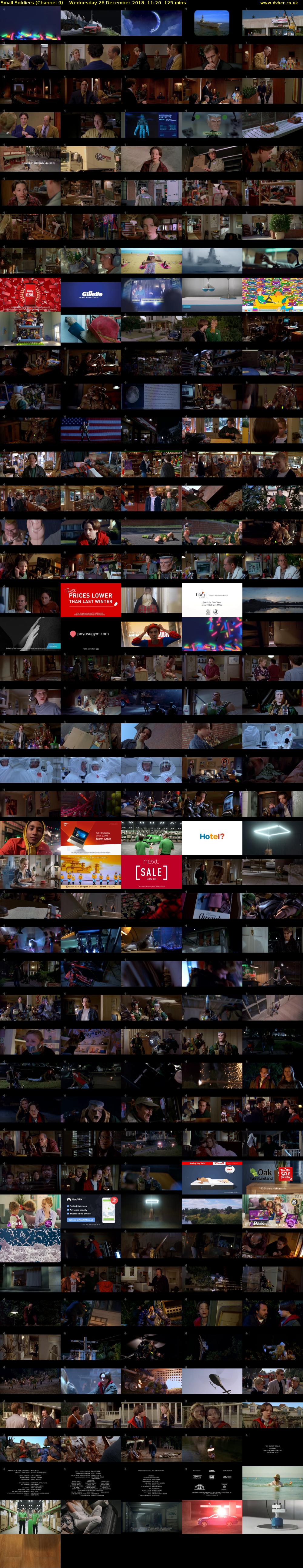 Small Soldiers (Channel 4) Wednesday 26 December 2018 11:20 - 13:25