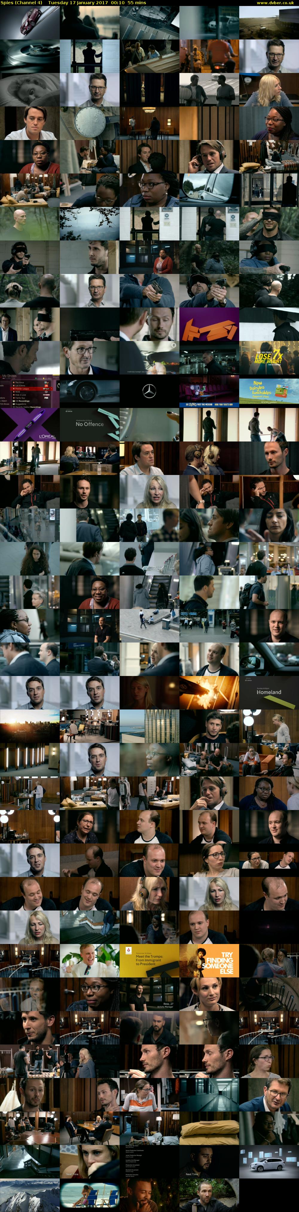 Spies (Channel 4) Tuesday 17 January 2017 00:10 - 01:05
