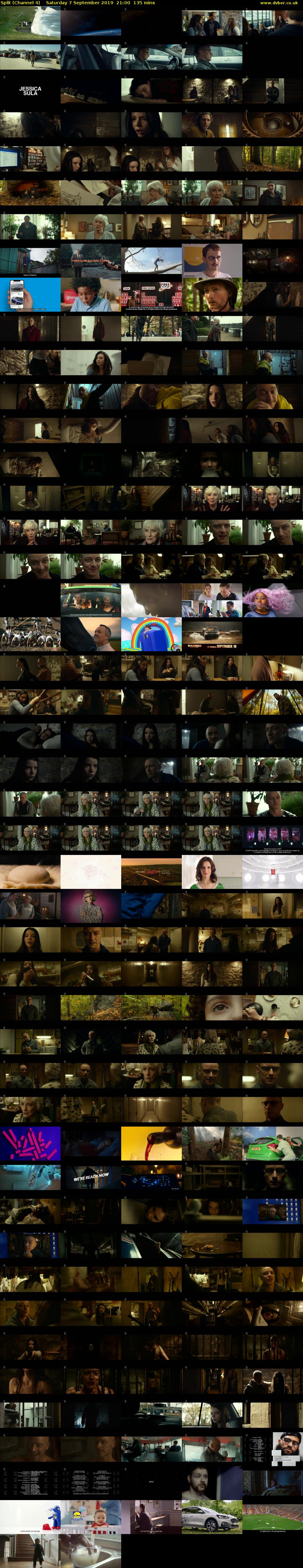 Split (Channel 4) Saturday 7 September 2019 21:00 - 23:15