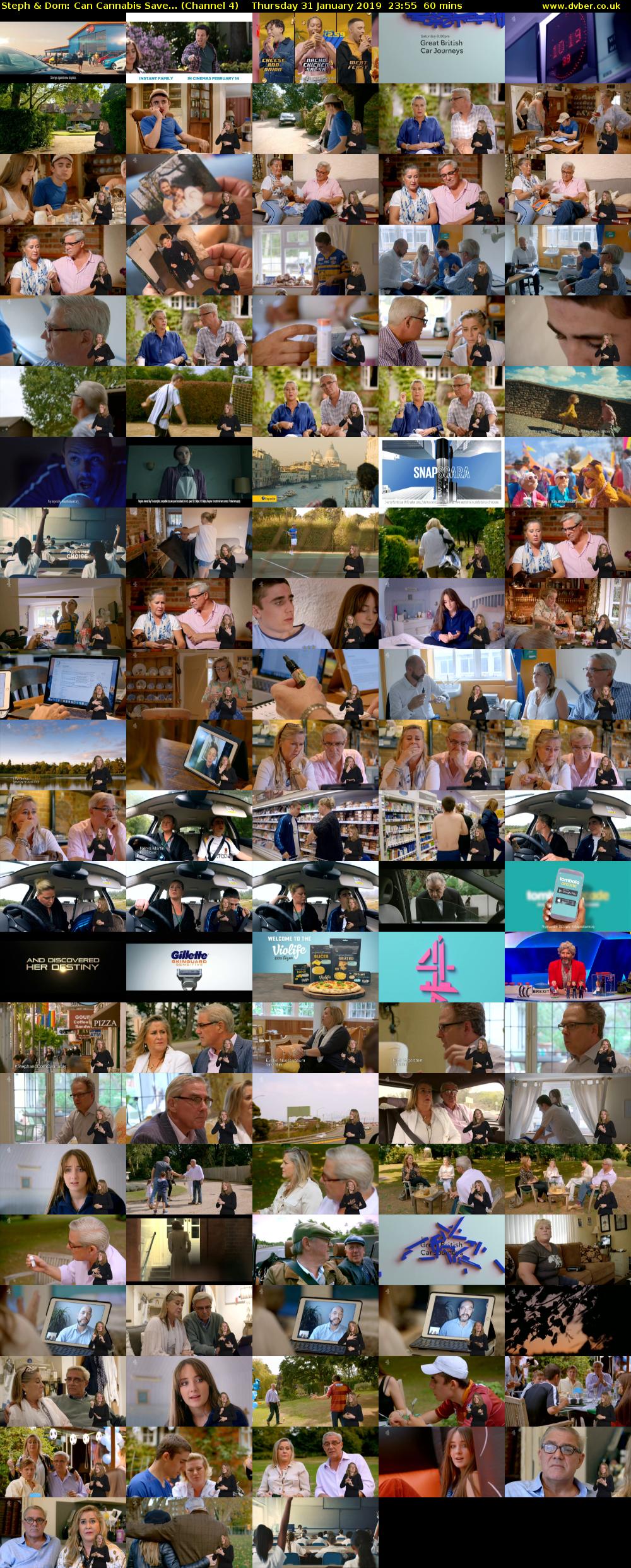 Steph & Dom: Can Cannabis Save... (Channel 4) Thursday 31 January 2019 23:55 - 00:55
