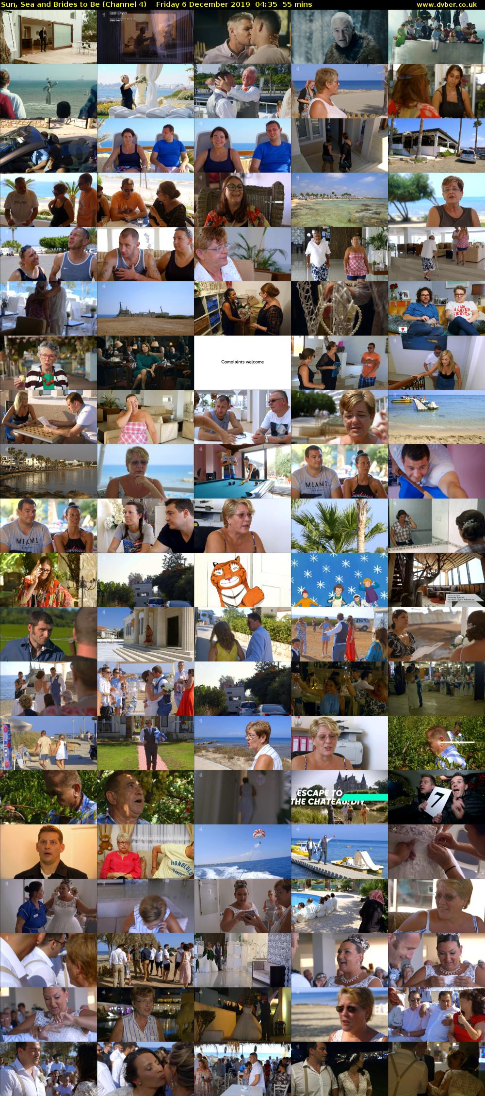 Sun, Sea and Brides to Be (Channel 4) Friday 6 December 2019 04:35 - 05:30
