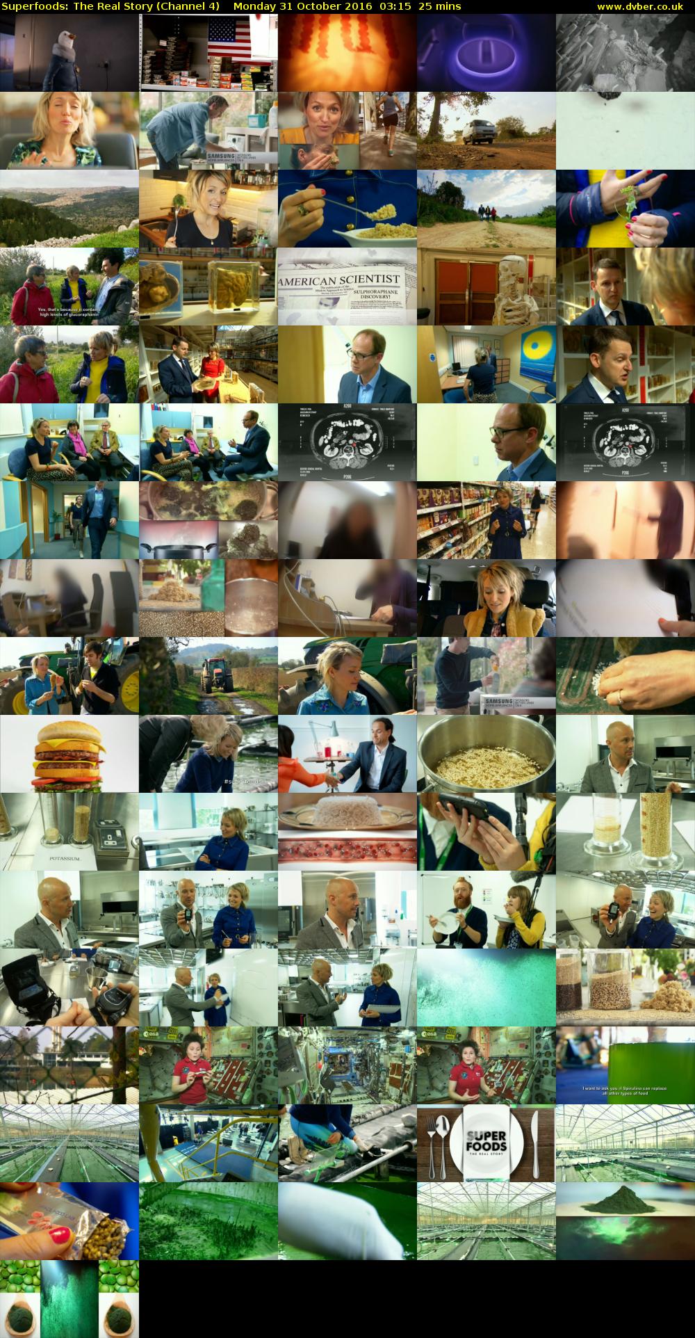 Superfoods: The Real Story (Channel 4) Monday 31 October 2016 03:15 - 03:40