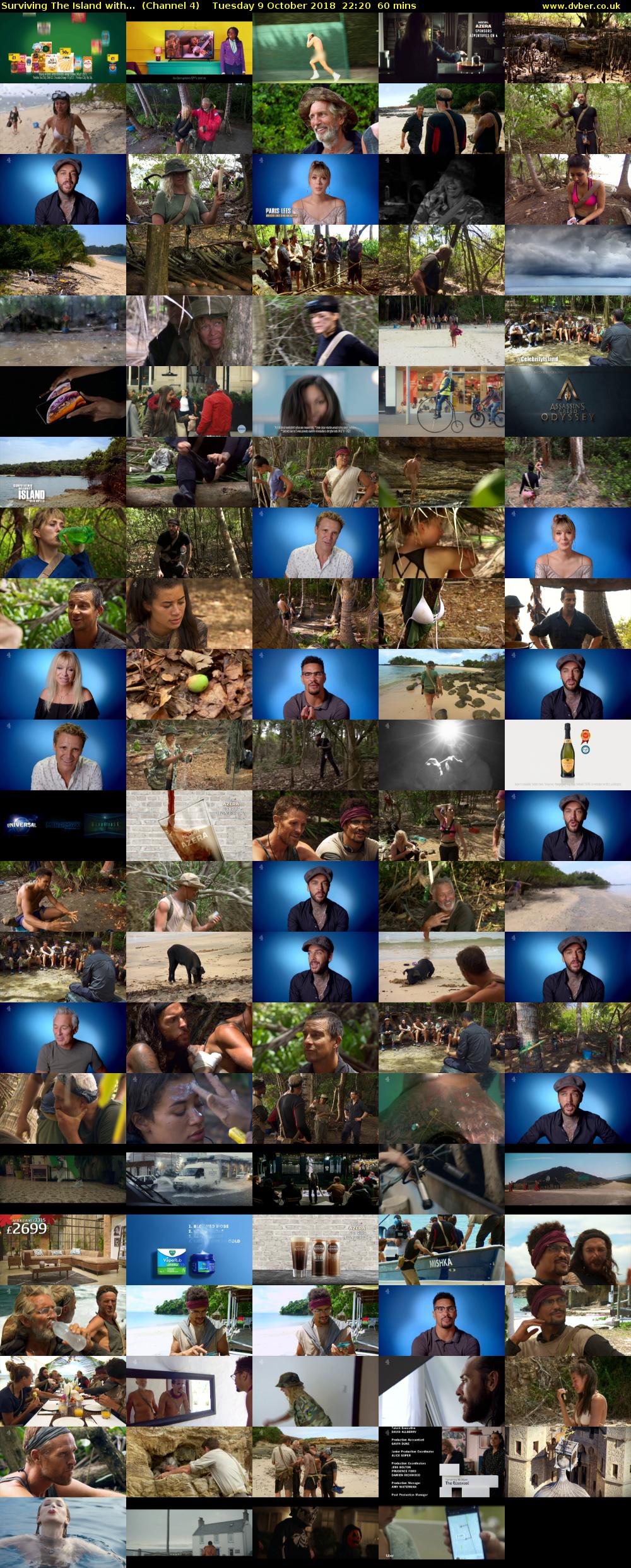 Surviving The Island with...  (Channel 4) Tuesday 9 October 2018 22:20 - 23:20