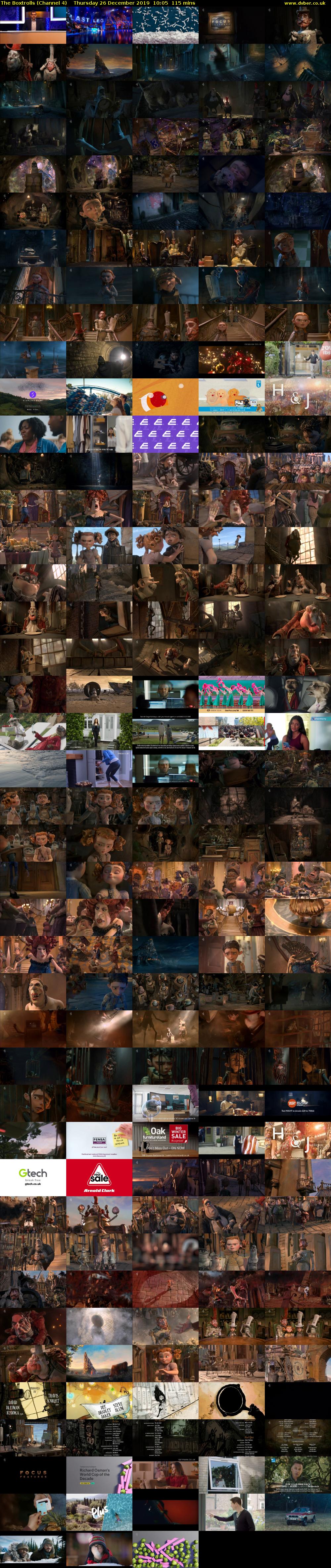 The Boxtrolls (Channel 4) Thursday 26 December 2019 10:05 - 12:00