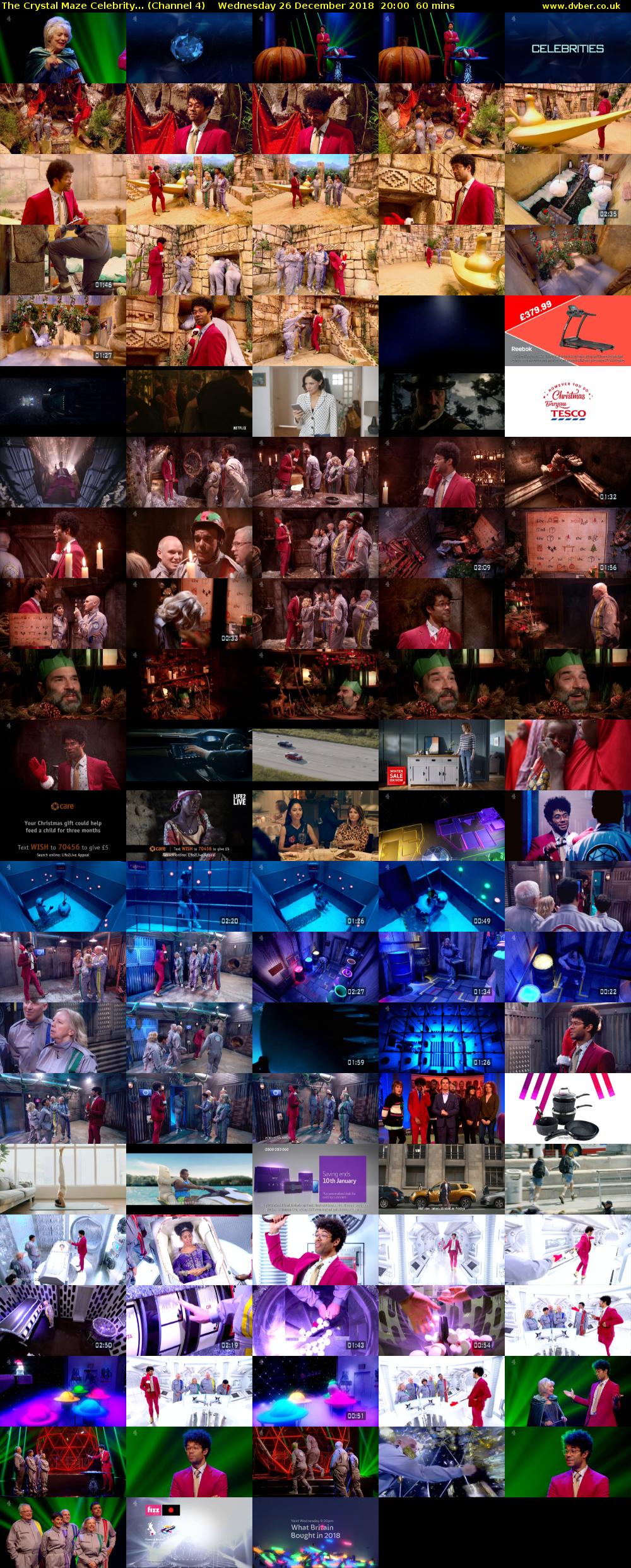 The Crystal Maze Celebrity... (Channel 4) Wednesday 26 December 2018 20:00 - 21:00