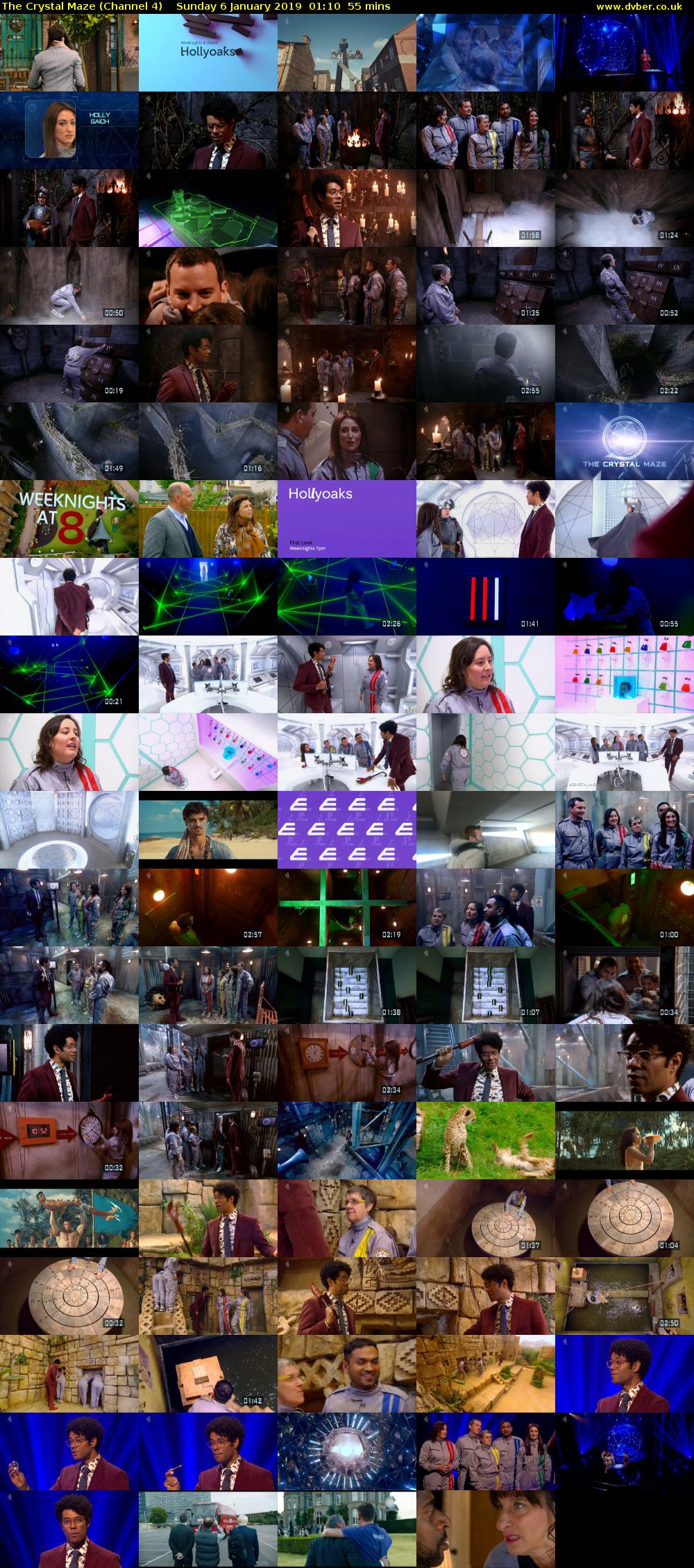 The Crystal Maze (Channel 4) Sunday 6 January 2019 01:10 - 02:05