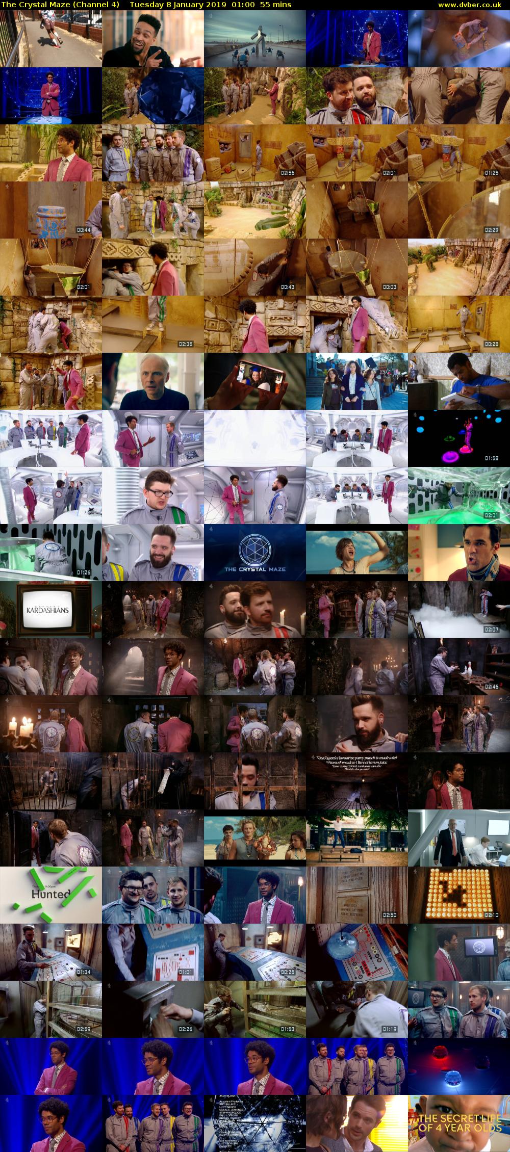 The Crystal Maze (Channel 4) Tuesday 8 January 2019 01:00 - 01:55