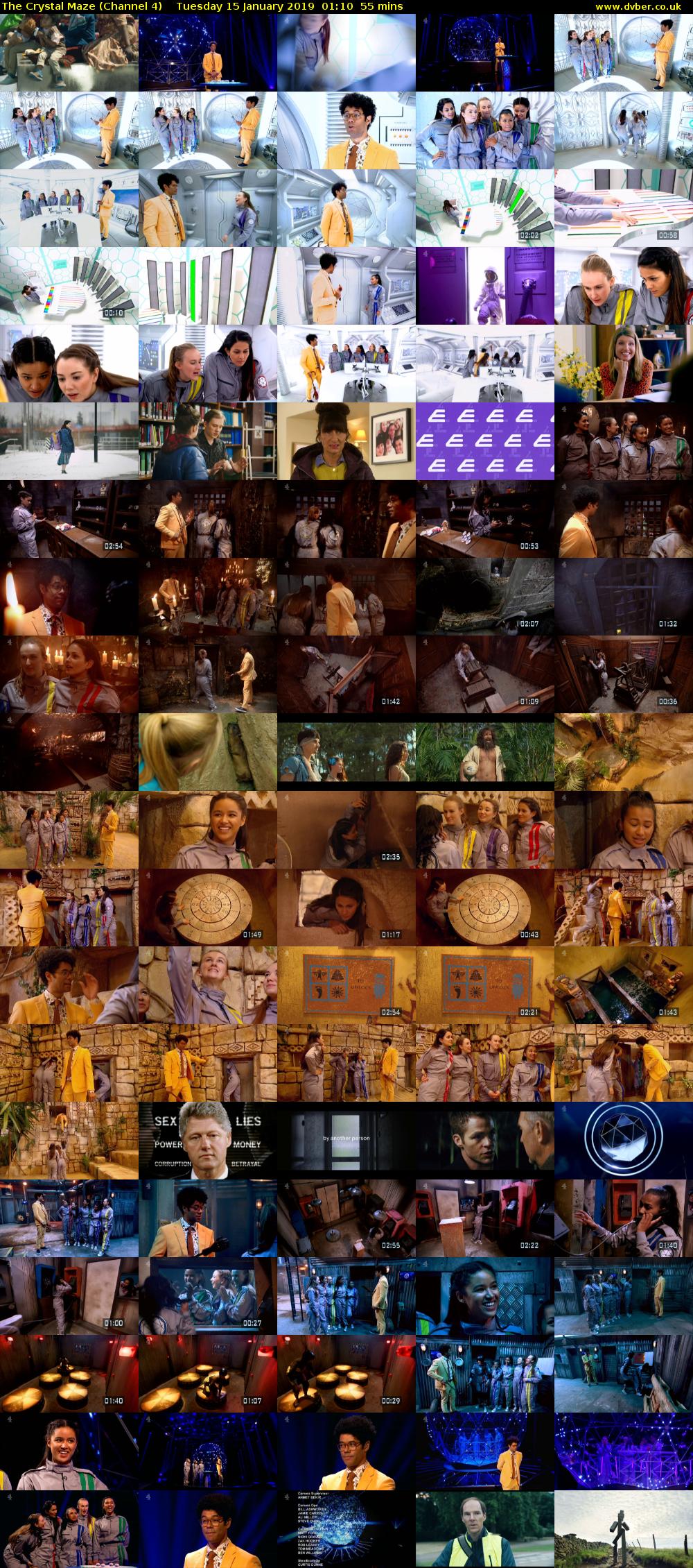 The Crystal Maze (Channel 4) Tuesday 15 January 2019 01:10 - 02:05