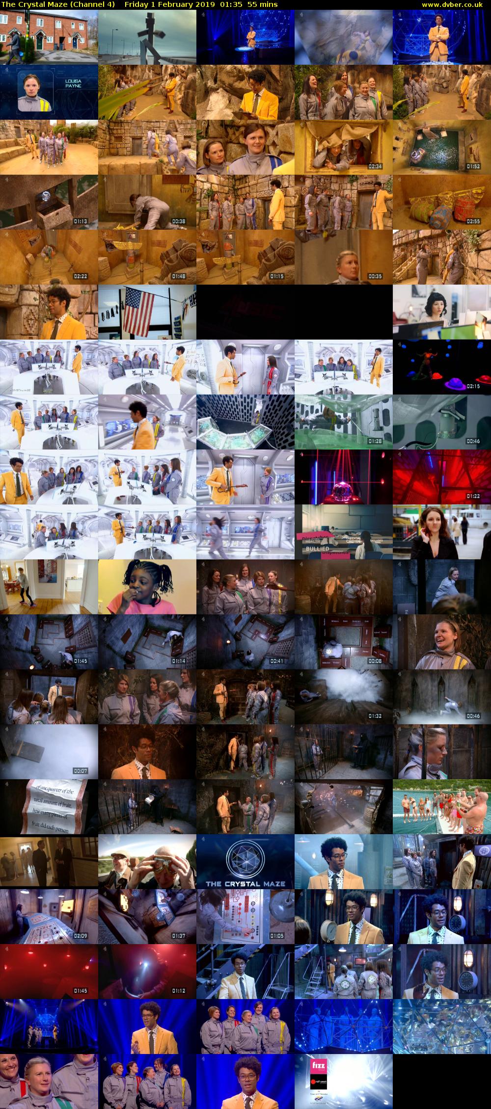 The Crystal Maze (Channel 4) Friday 1 February 2019 01:35 - 02:30