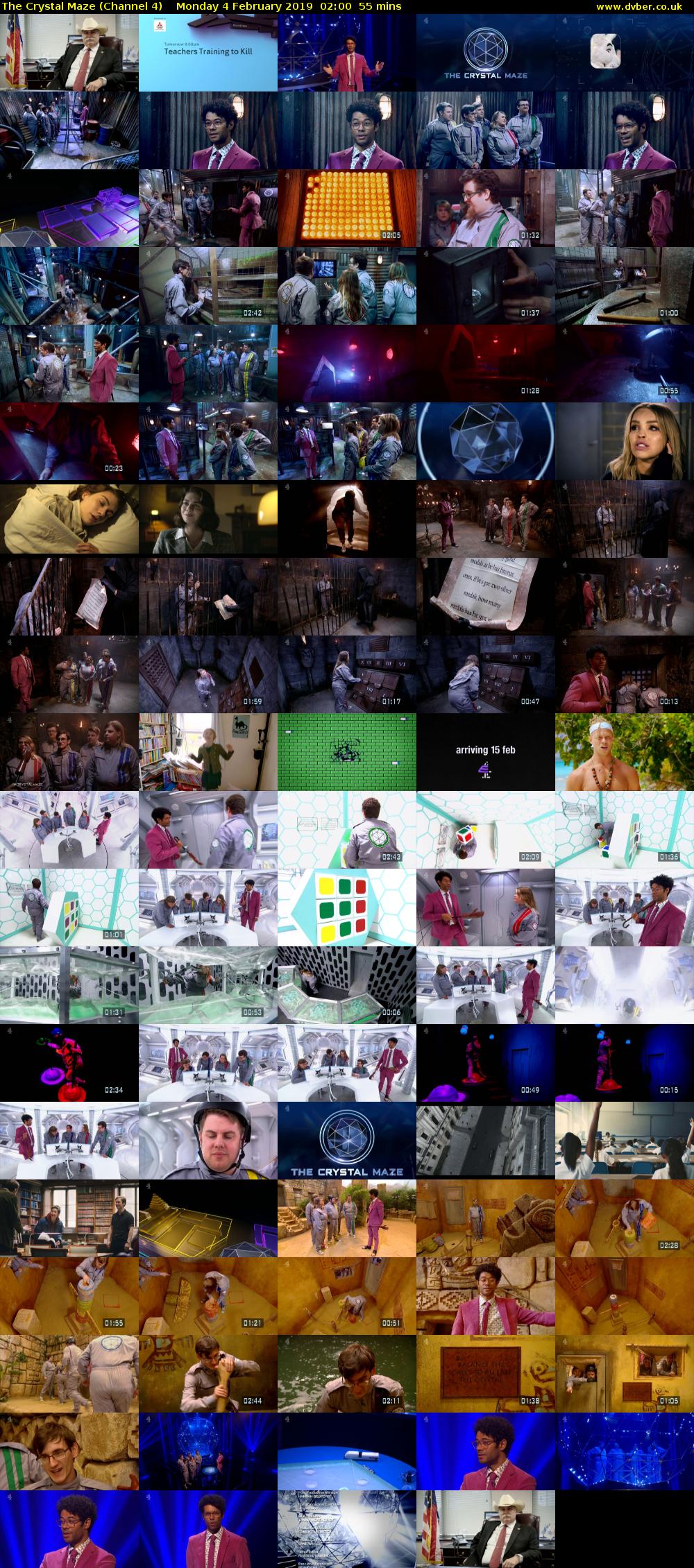 The Crystal Maze (Channel 4) Monday 4 February 2019 02:00 - 02:55