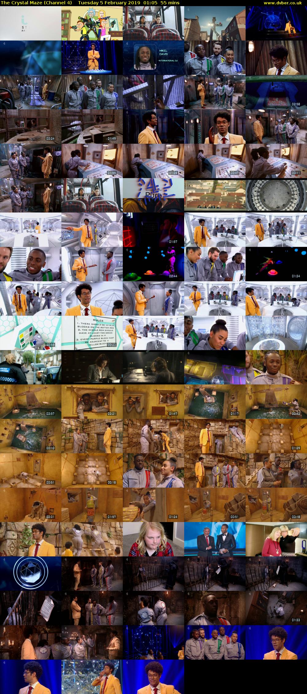 The Crystal Maze (Channel 4) Tuesday 5 February 2019 01:05 - 02:00