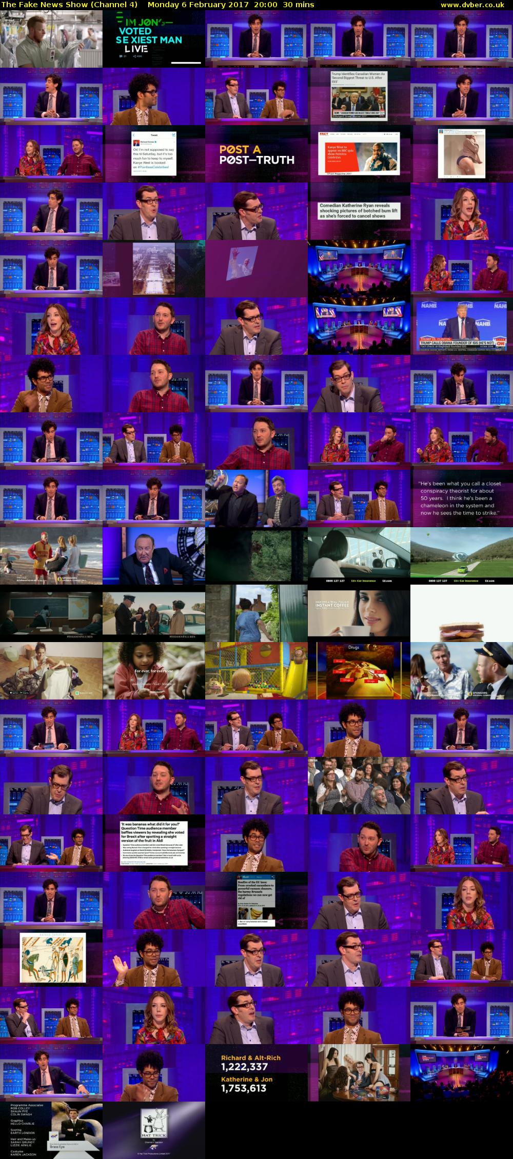 The Fake News Show (Channel 4) Monday 6 February 2017 20:00 - 20:30