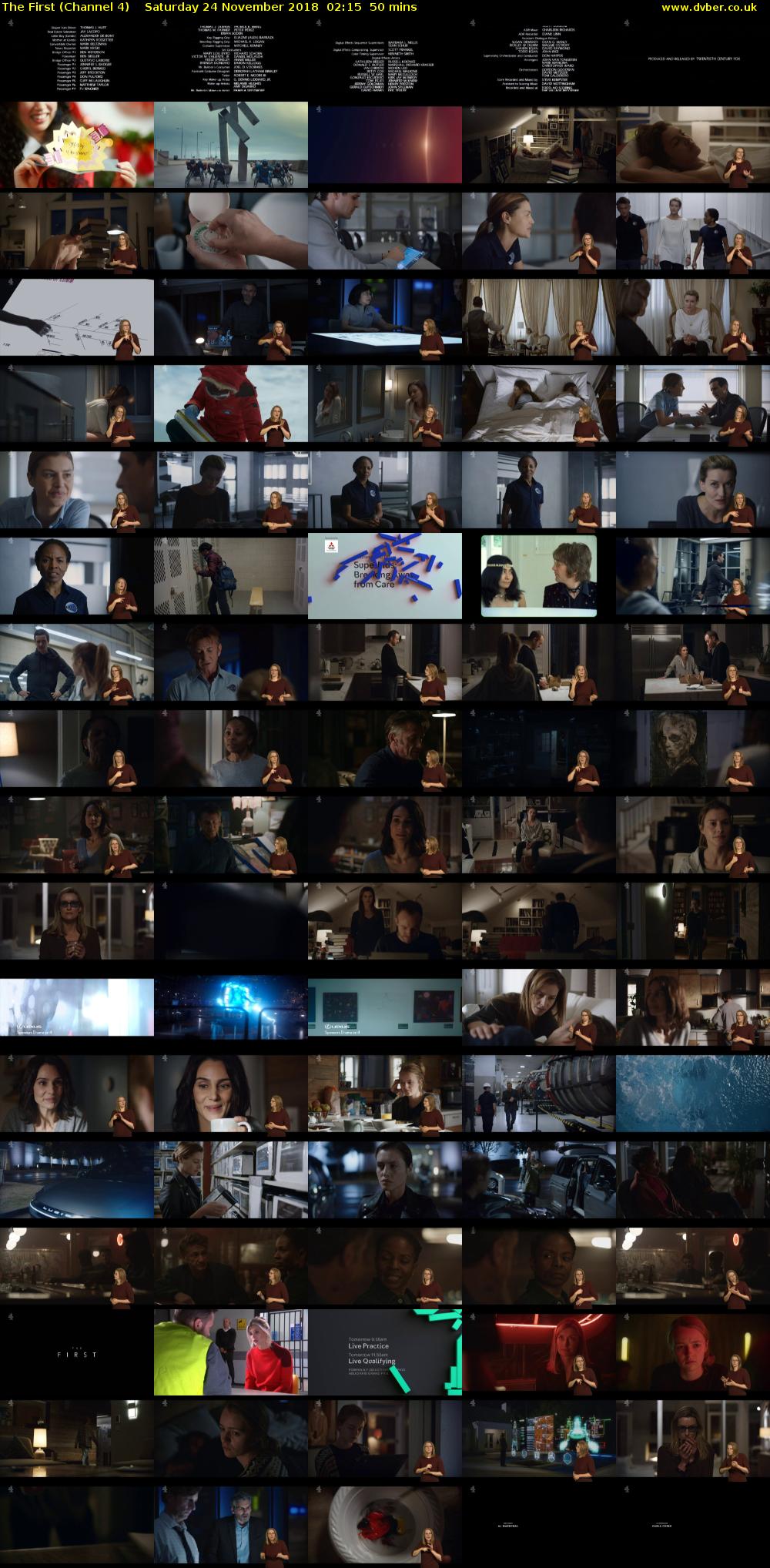 The First (Channel 4) Saturday 24 November 2018 02:15 - 03:05