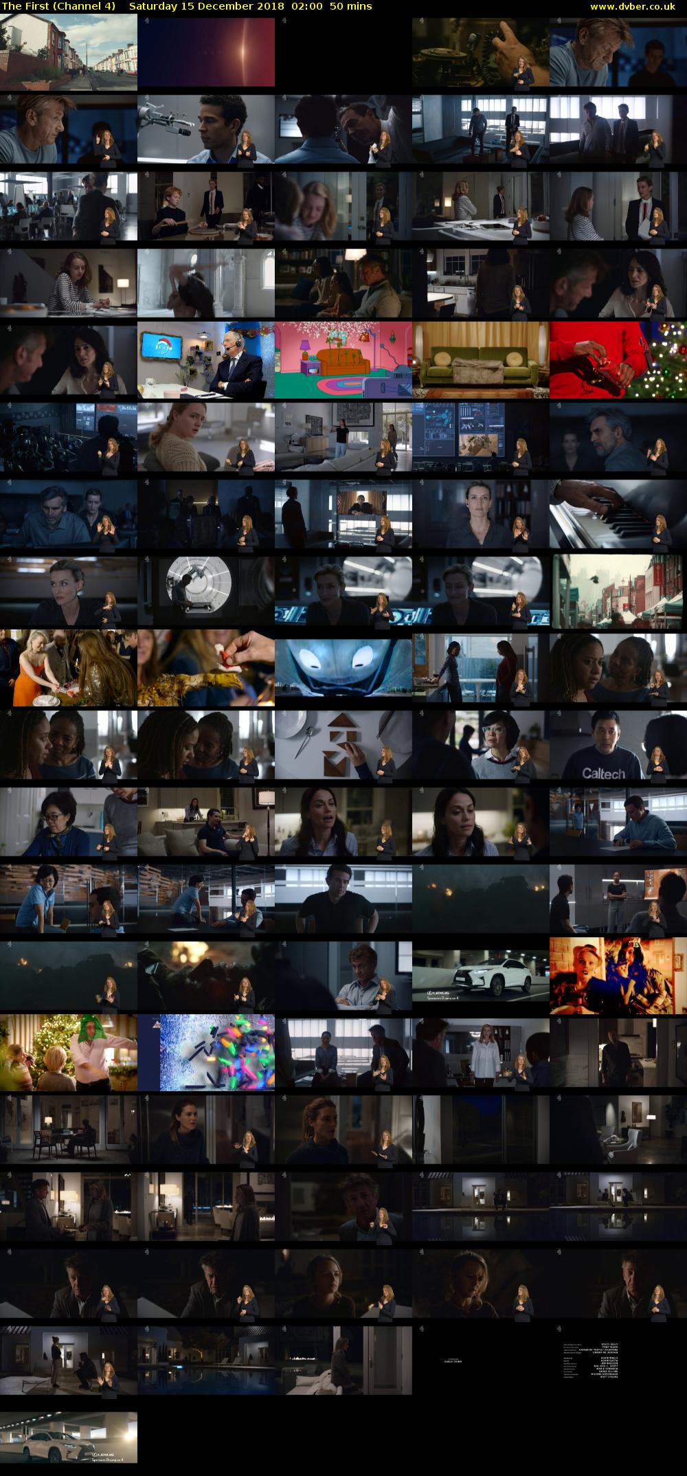 The First (Channel 4) Saturday 15 December 2018 02:00 - 02:50