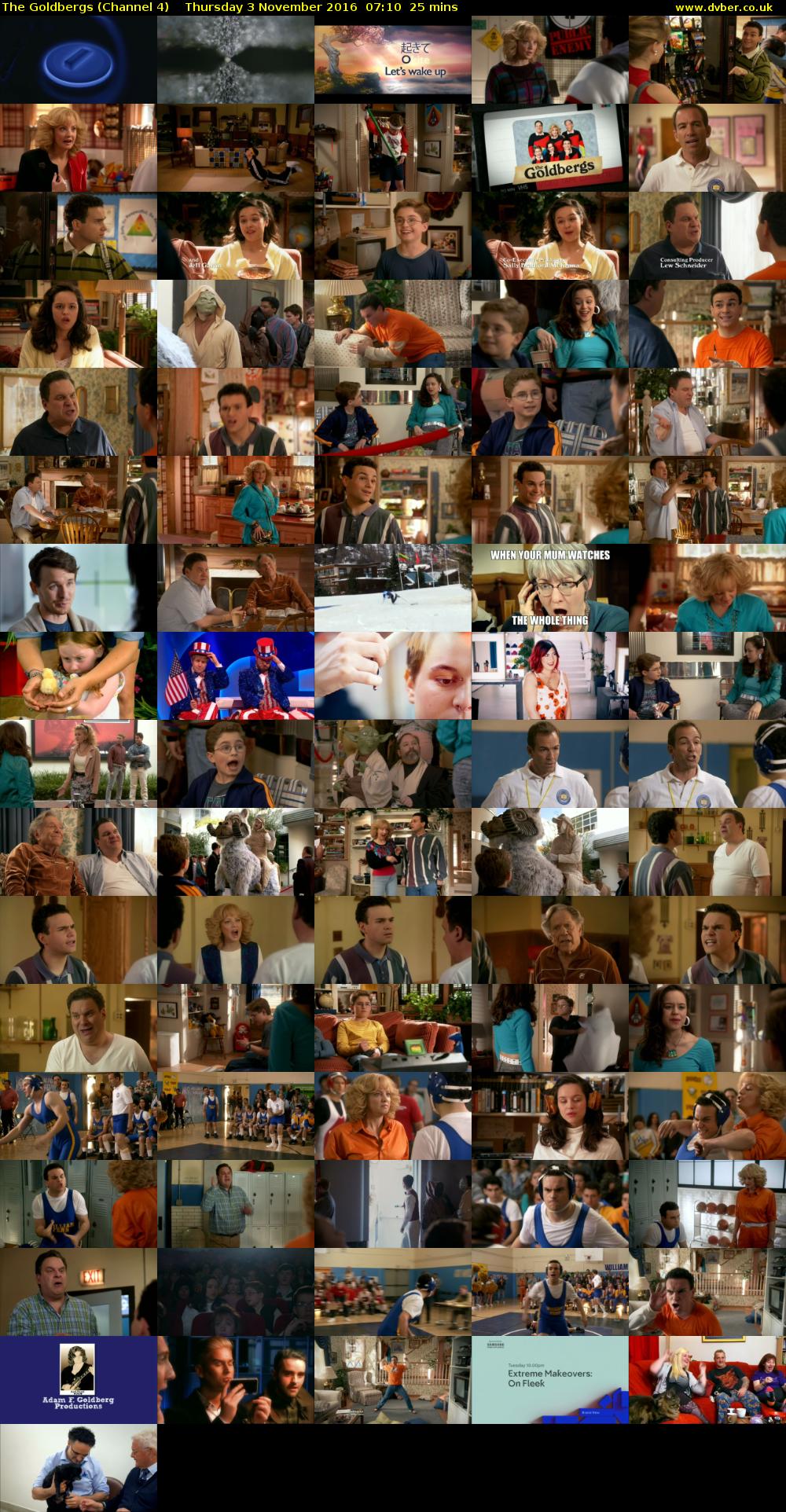 The Goldbergs (Channel 4) Thursday 3 November 2016 07:10 - 07:35