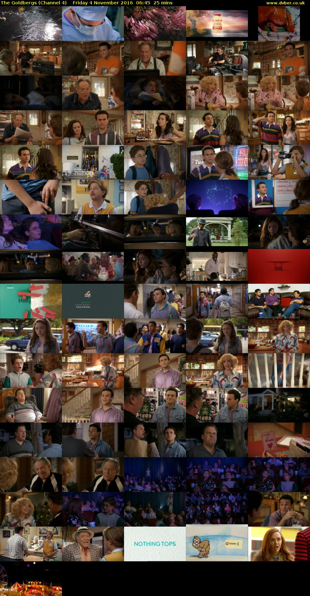 The Goldbergs (Channel 4) Friday 4 November 2016 06:45 - 07:10