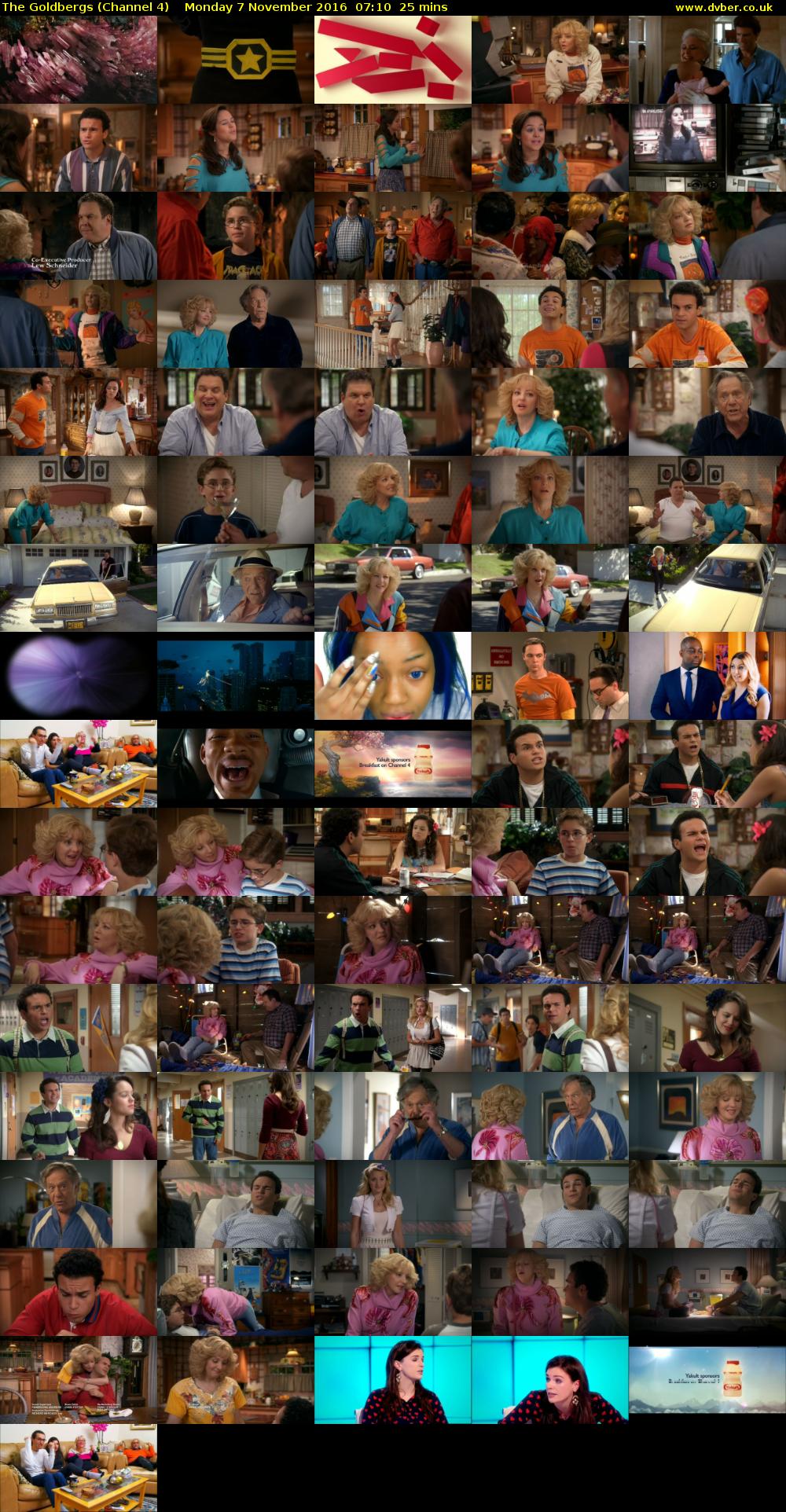 The Goldbergs (Channel 4) Monday 7 November 2016 07:10 - 07:35