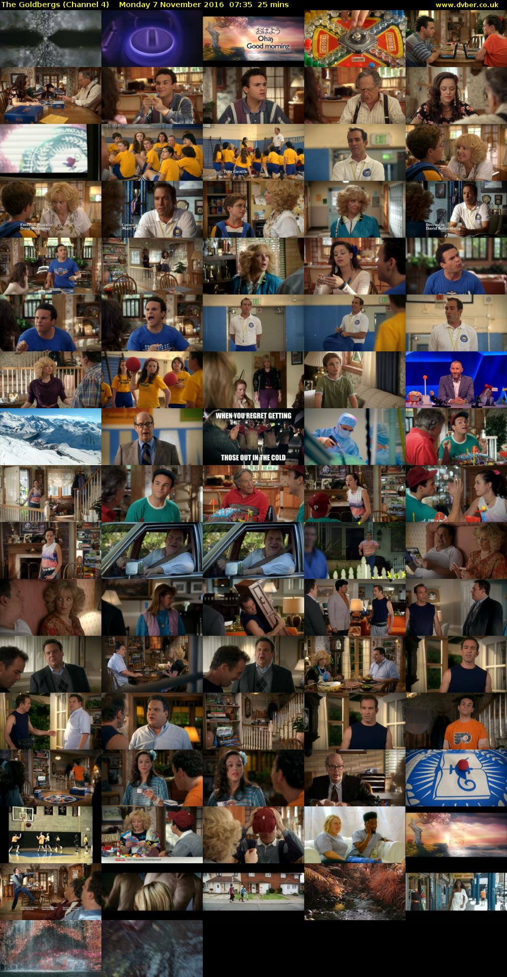 The Goldbergs (Channel 4) Monday 7 November 2016 07:35 - 08:00