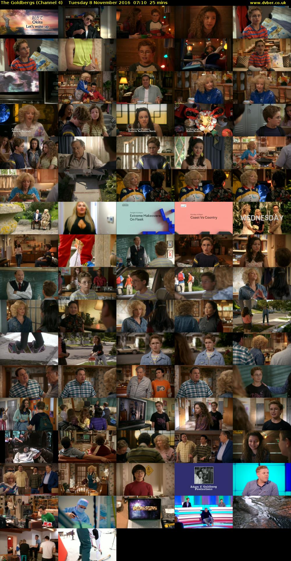 The Goldbergs (Channel 4) Tuesday 8 November 2016 07:10 - 07:35