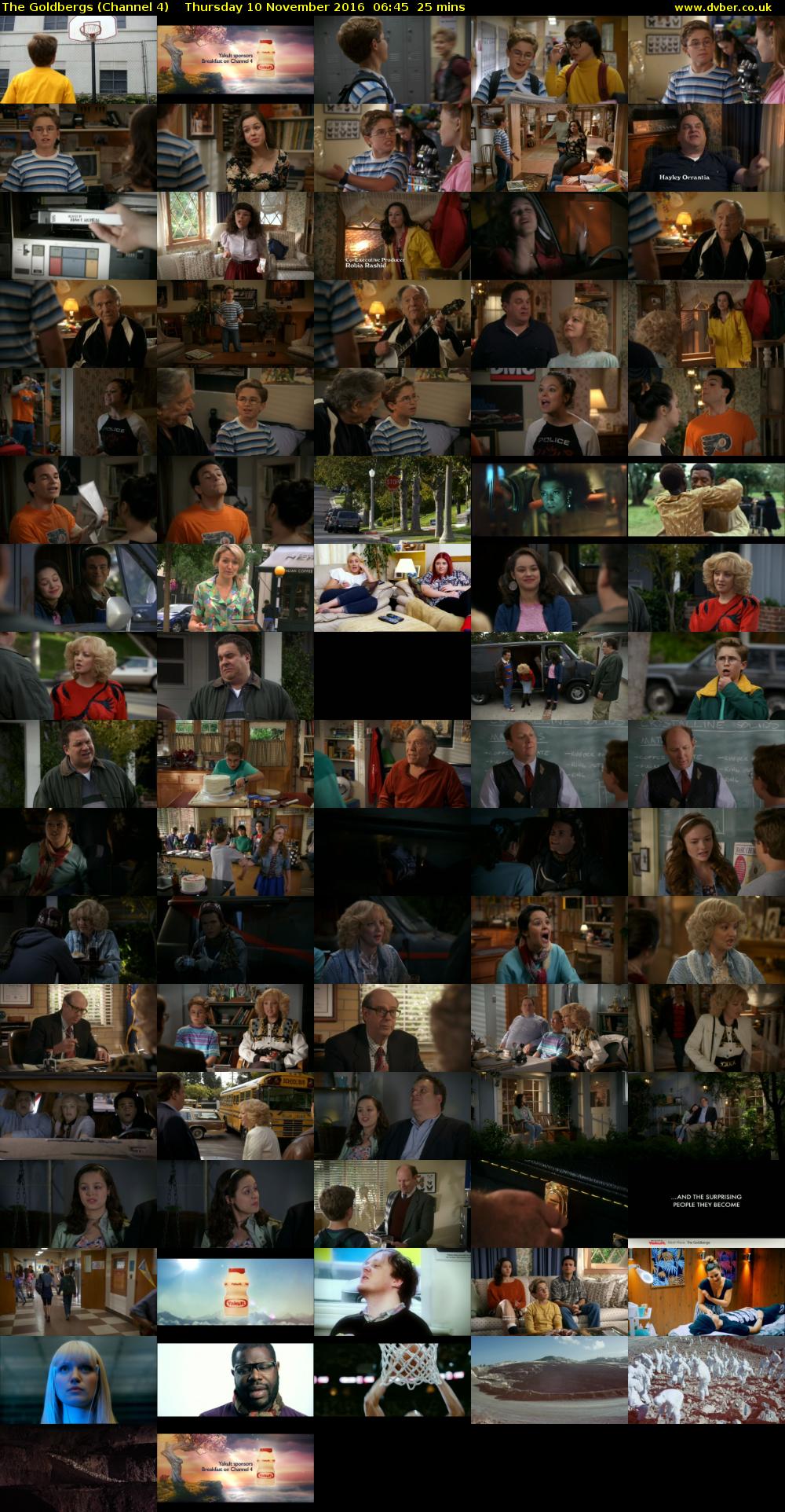 The Goldbergs (Channel 4) Thursday 10 November 2016 06:45 - 07:10