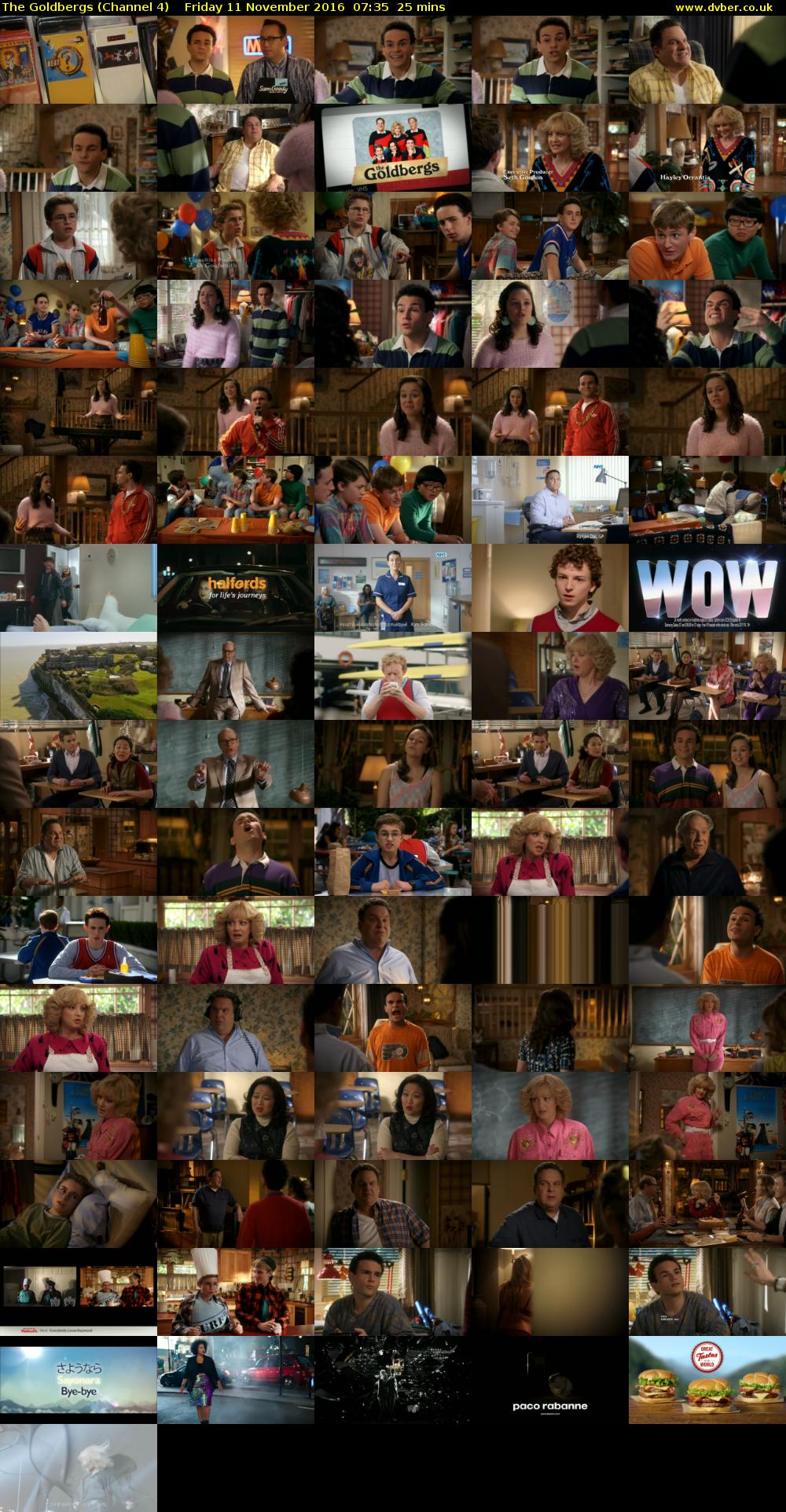 The Goldbergs (Channel 4) Friday 11 November 2016 07:35 - 08:00