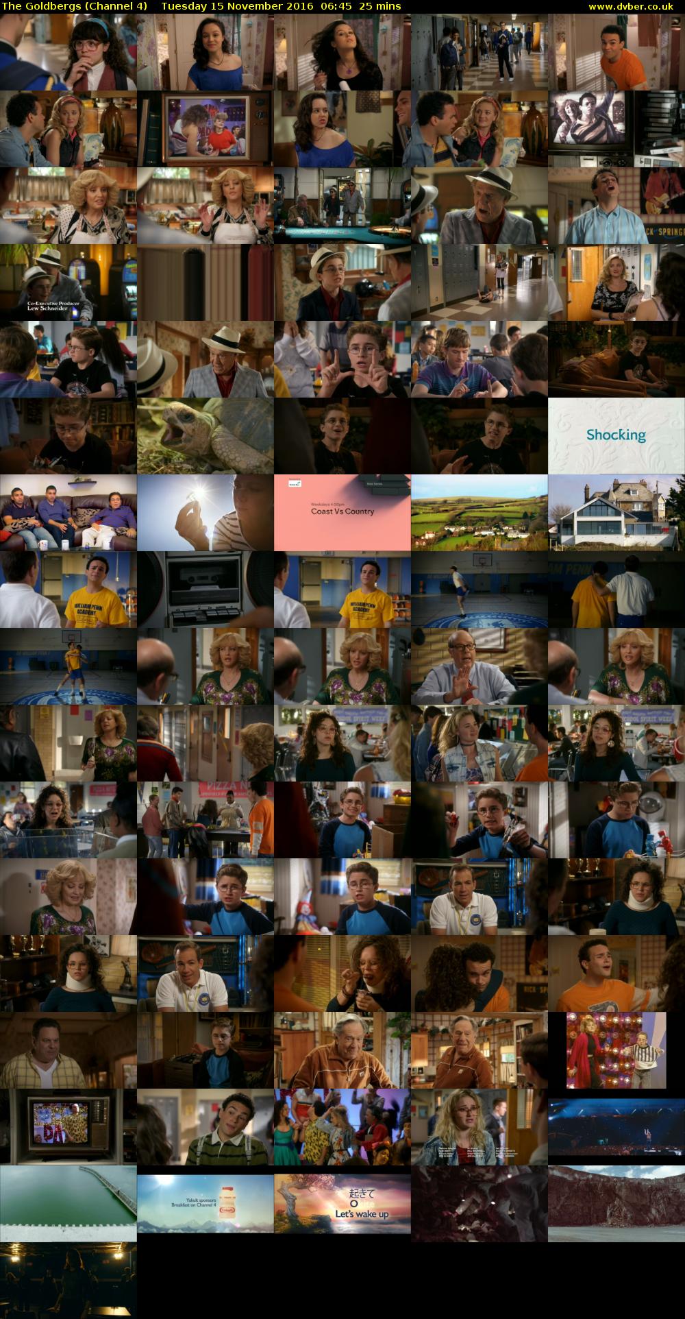 The Goldbergs (Channel 4) Tuesday 15 November 2016 06:45 - 07:10