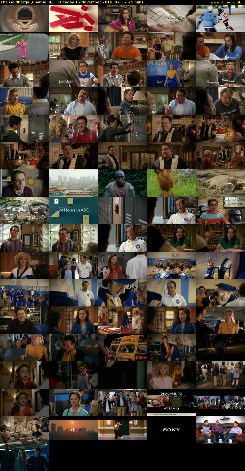The Goldbergs (Channel 4) Tuesday 15 November 2016 07:35 - 08:00