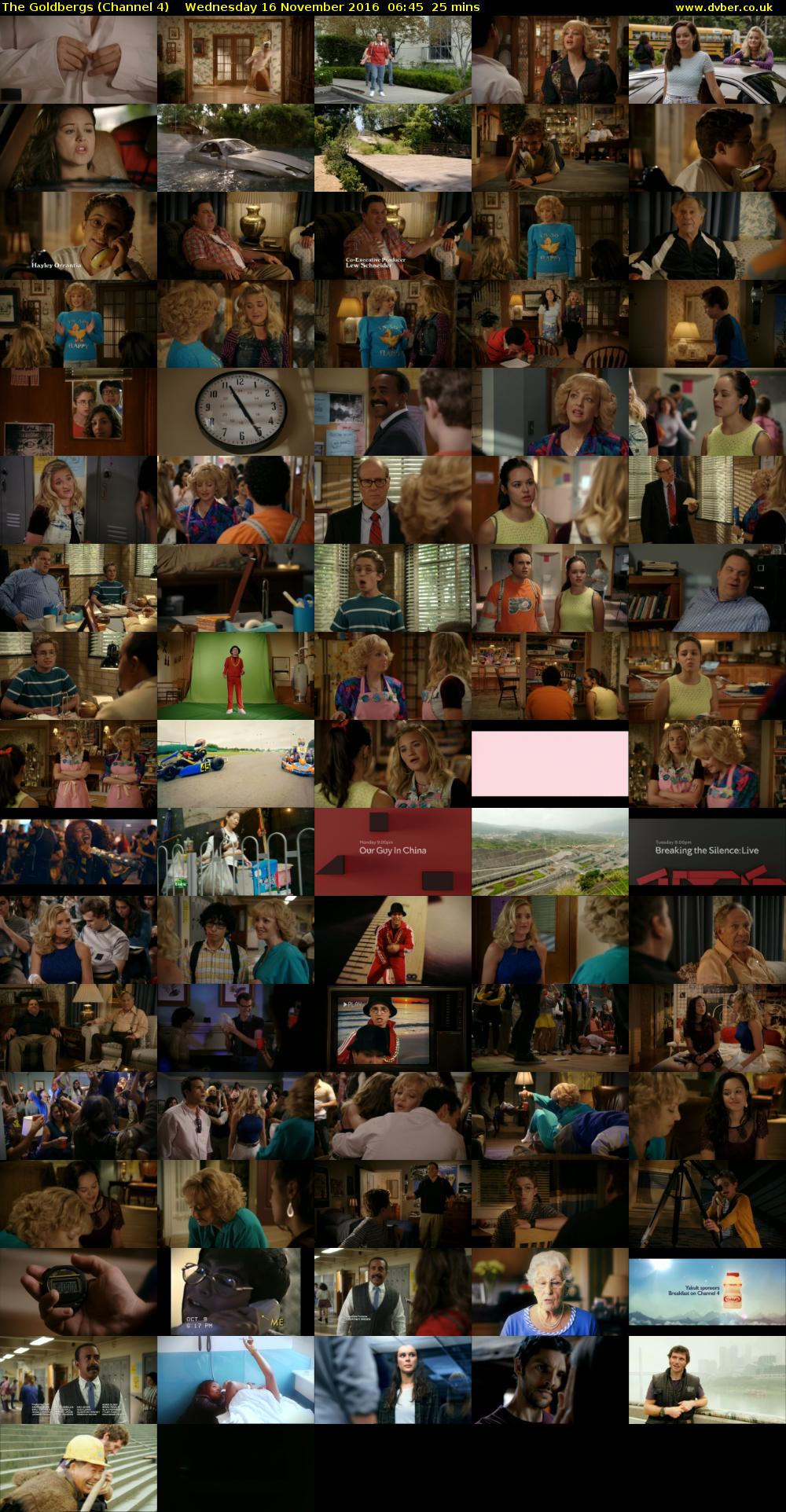 The Goldbergs (Channel 4) Wednesday 16 November 2016 06:45 - 07:10