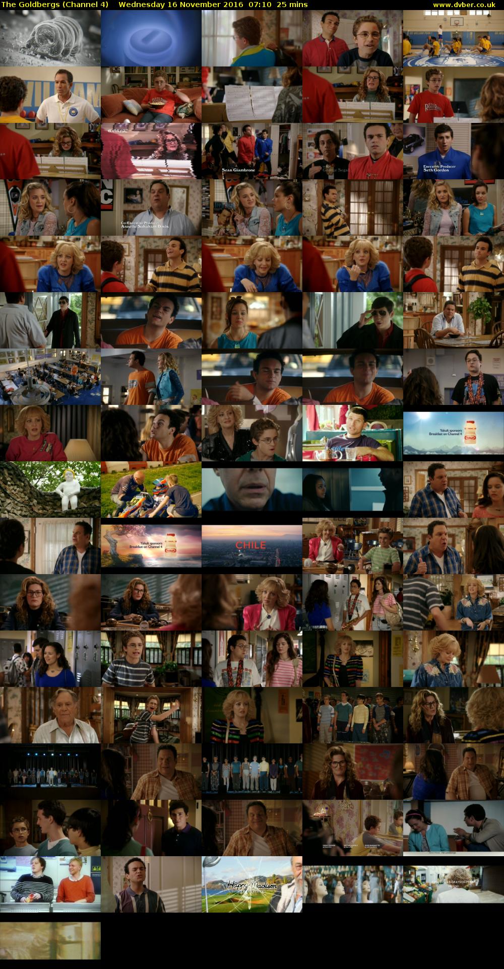 The Goldbergs (Channel 4) Wednesday 16 November 2016 07:10 - 07:35
