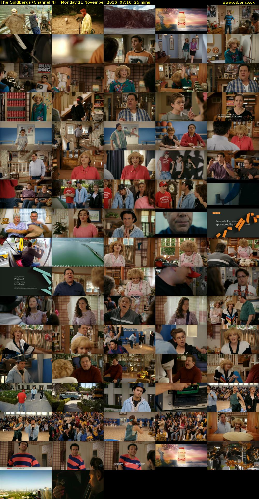 The Goldbergs (Channel 4) Monday 21 November 2016 07:10 - 07:35