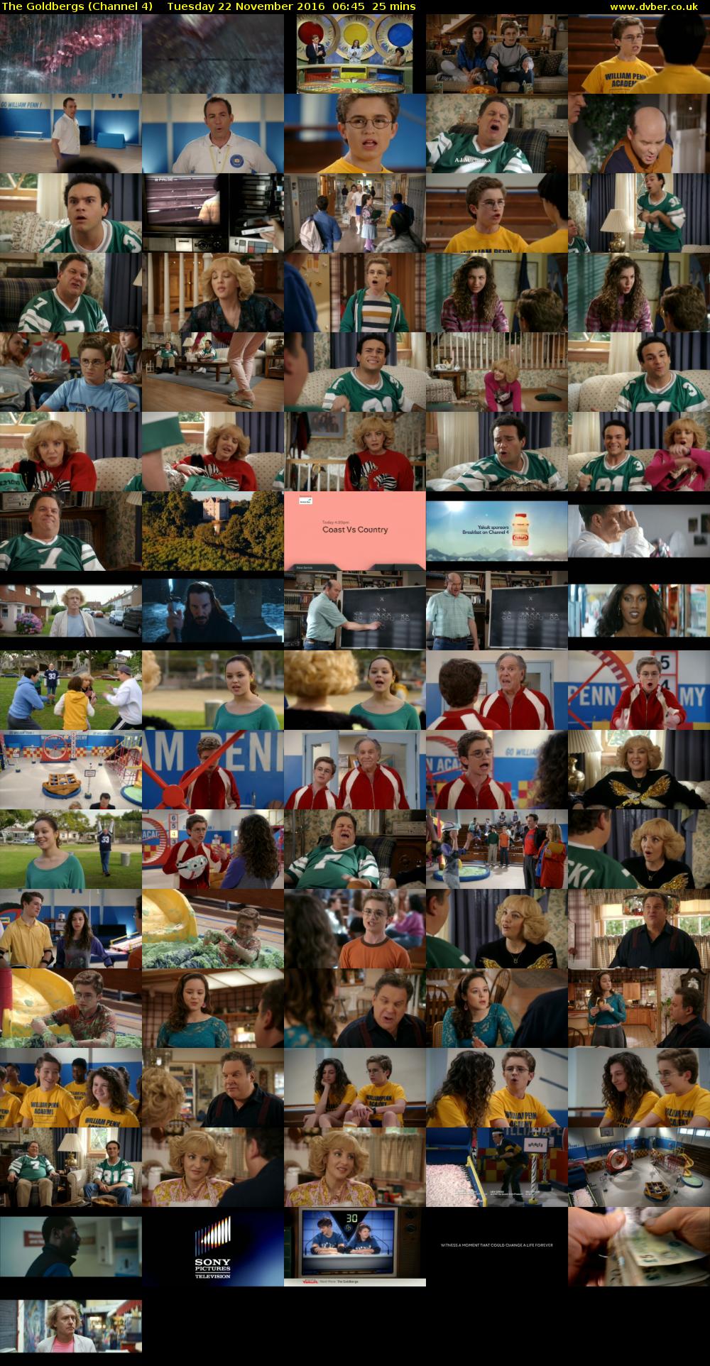 The Goldbergs (Channel 4) Tuesday 22 November 2016 06:45 - 07:10