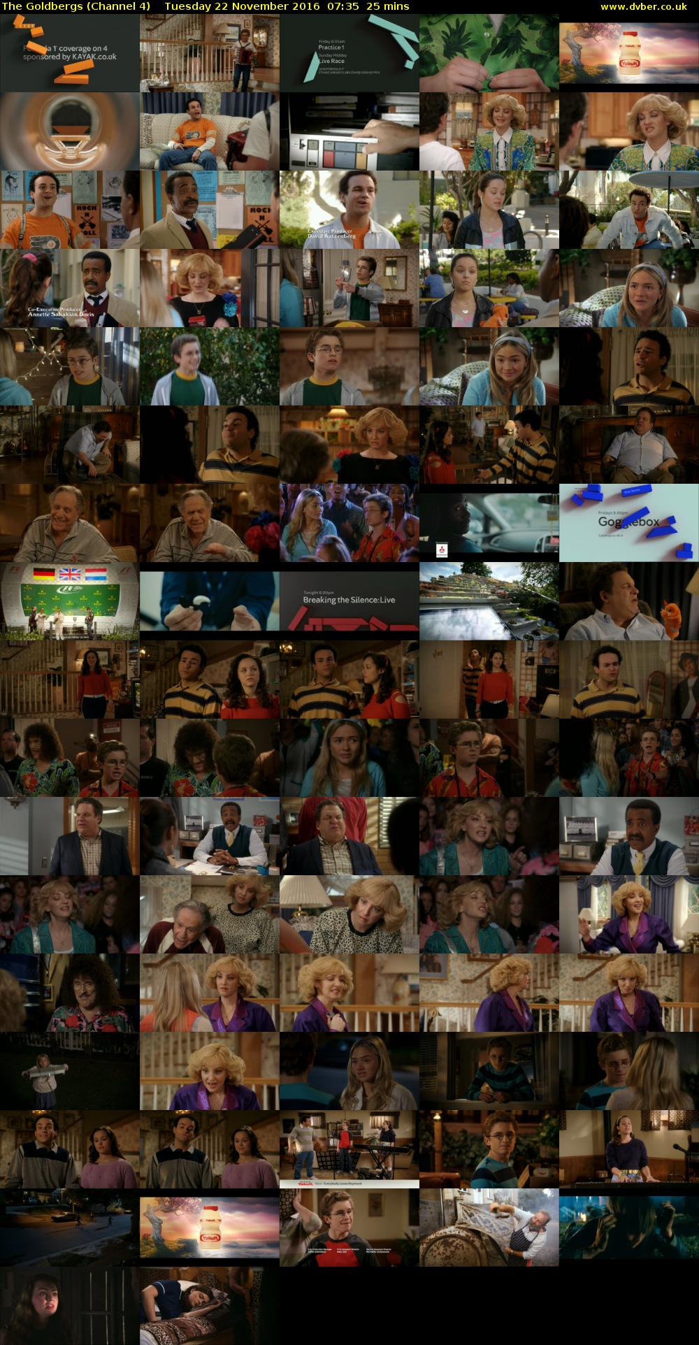 The Goldbergs (Channel 4) Tuesday 22 November 2016 07:35 - 08:00