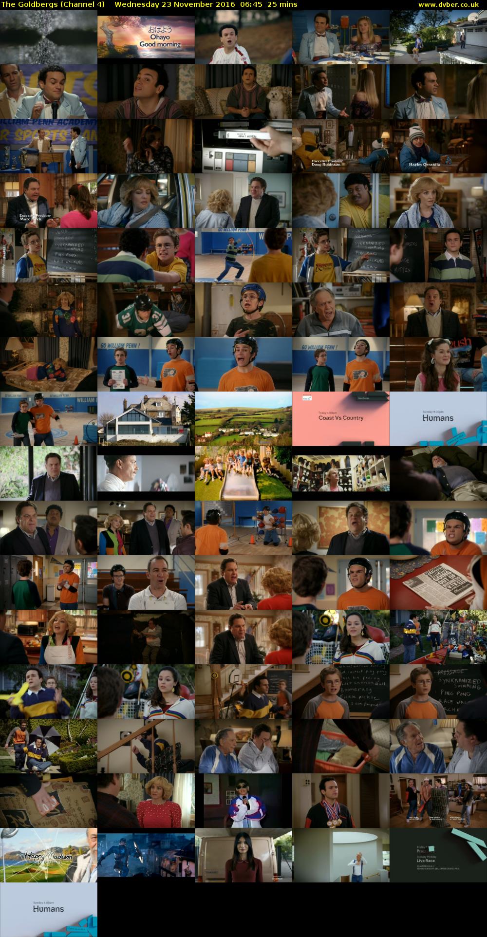The Goldbergs (Channel 4) Wednesday 23 November 2016 06:45 - 07:10